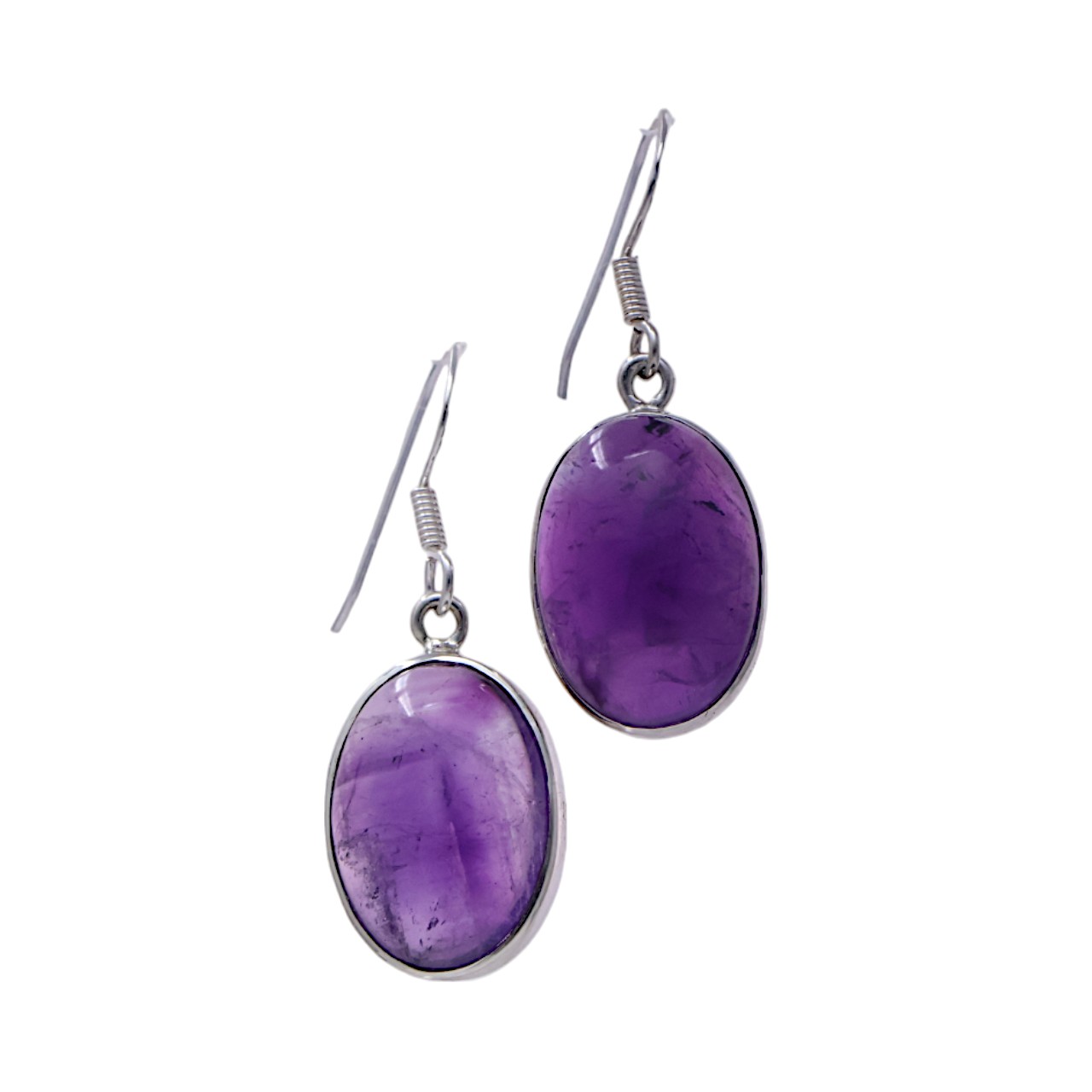 Elegant Amethyst Sterling Silver Drop Earrings - Handcrafted Perfection at Your Fingertips! - Image 3