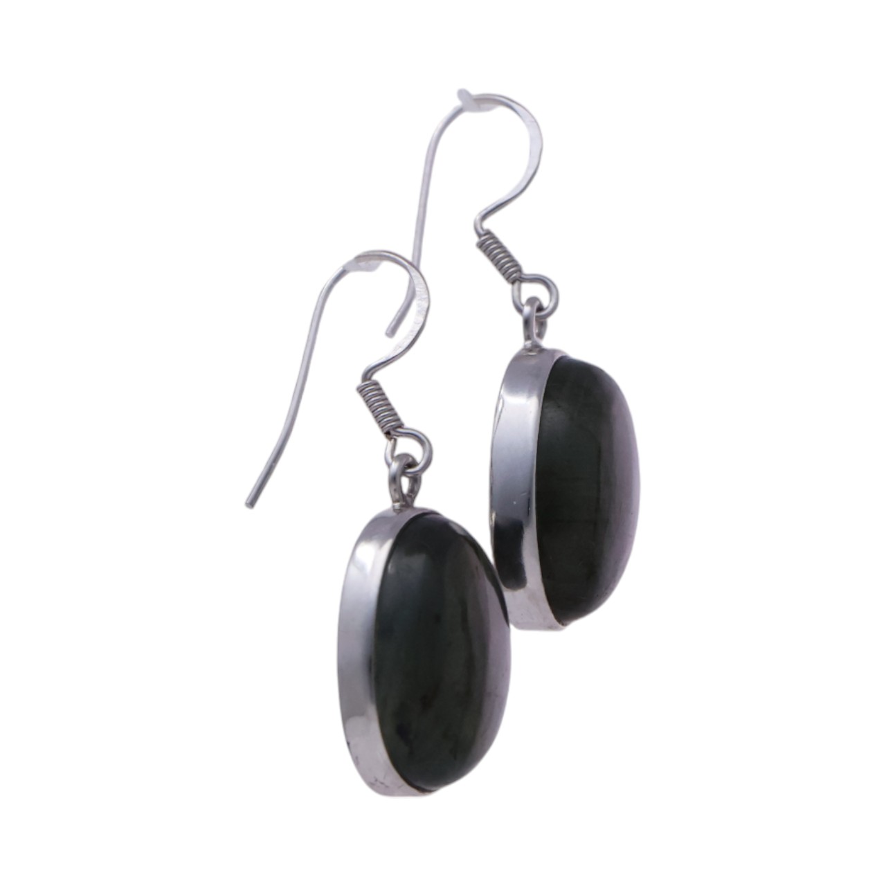 Labradorite Oval Drop Earrings - Image 5