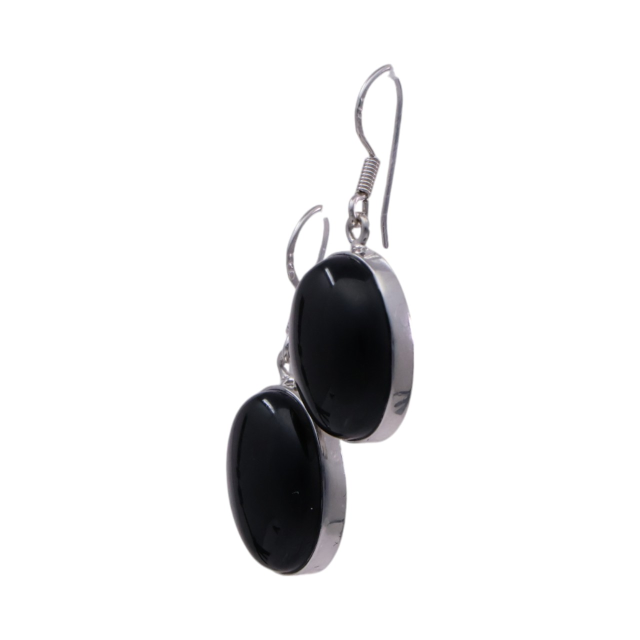 Stunning Black Onyx Oval Earrings - Enhance Your Style With Distinctive Elegance! - Image 5