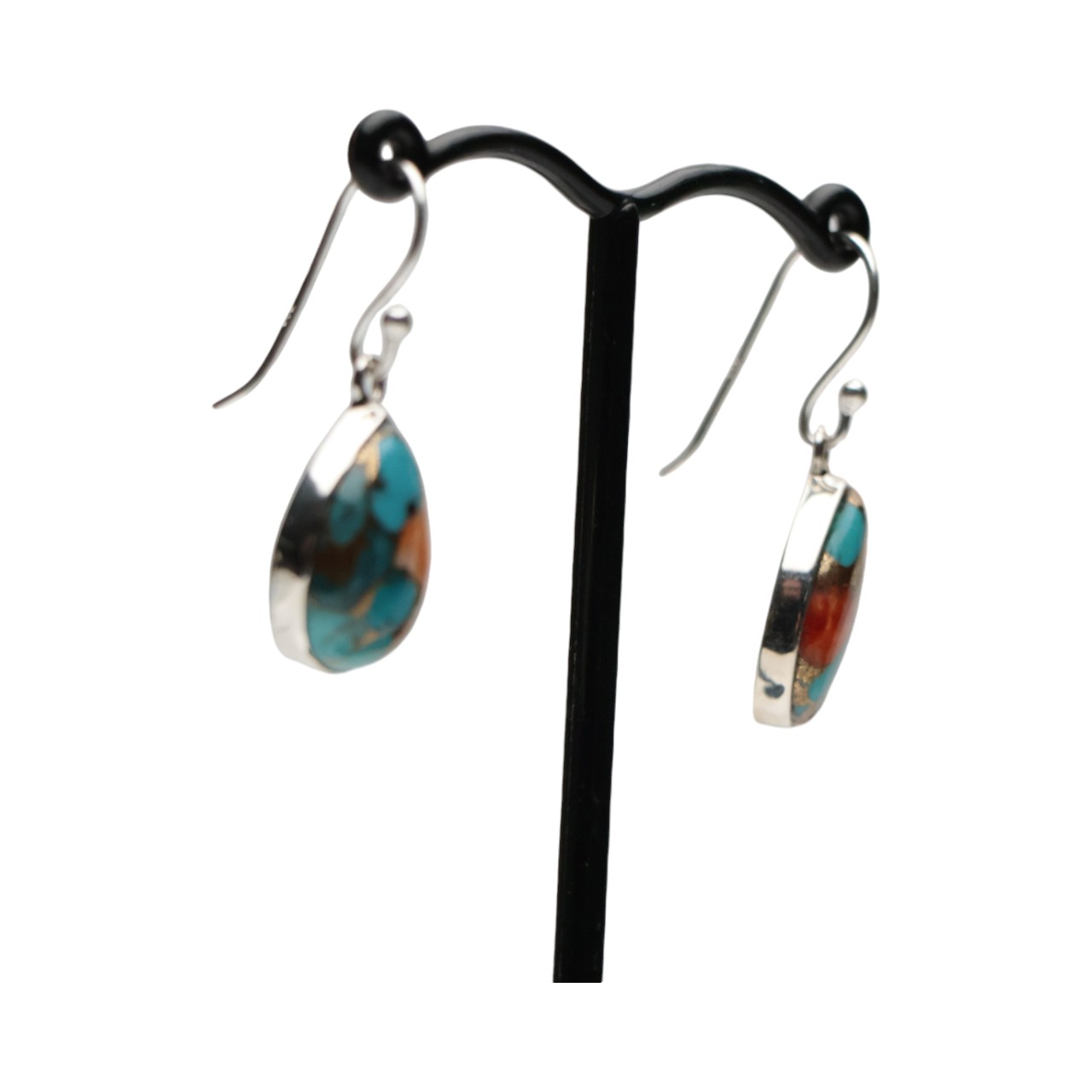 Oyster Copper Turquoise Earrings - Image 5