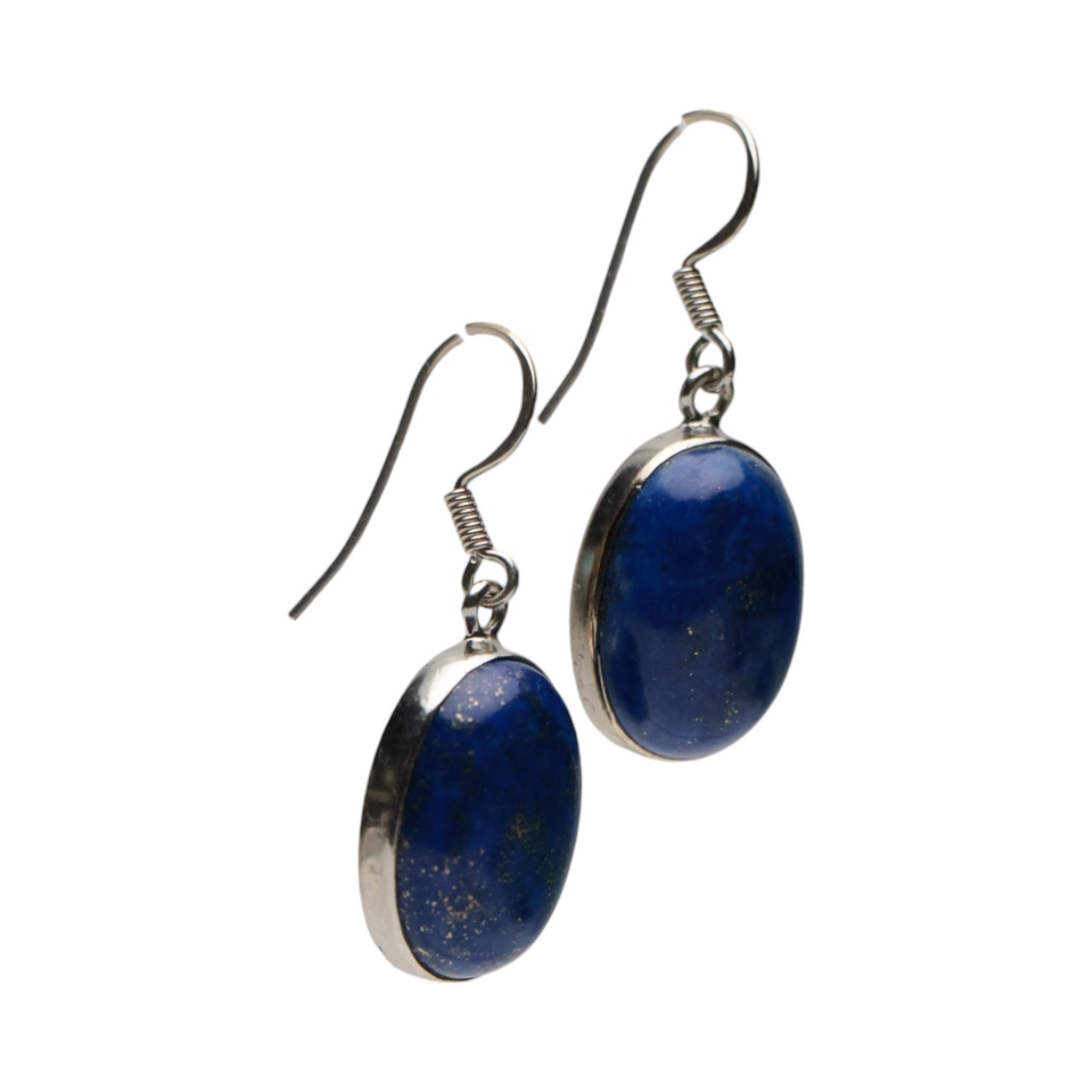 Stunning Lapis Lazuli Oval Earrings: Elevate Your Style with Unique Gemstone Jewelry - Image 3