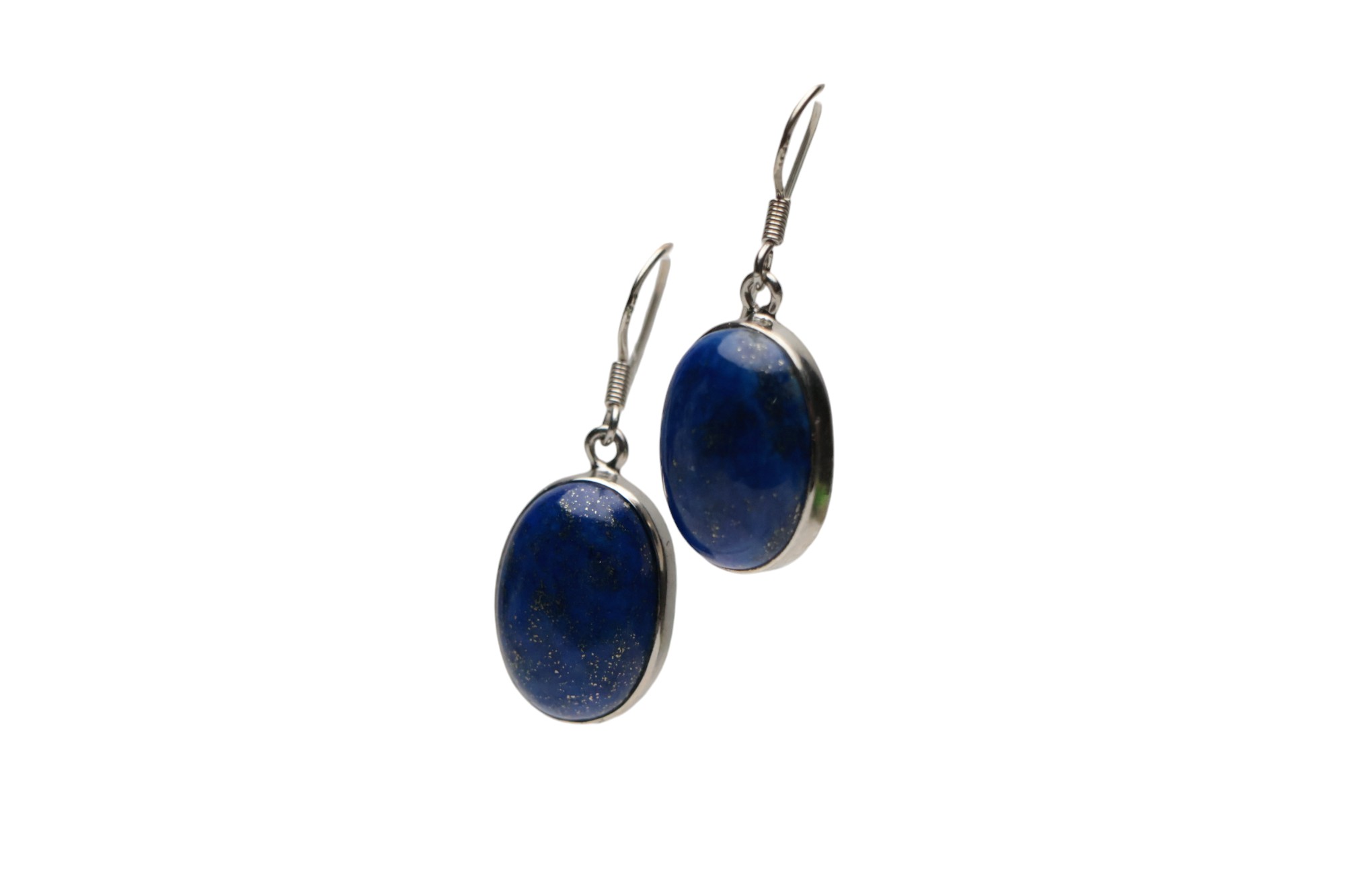 Stunning Lapis Lazuli Oval Earrings: Elevate Your Style with Unique Gemstone Jewelry - Image 5