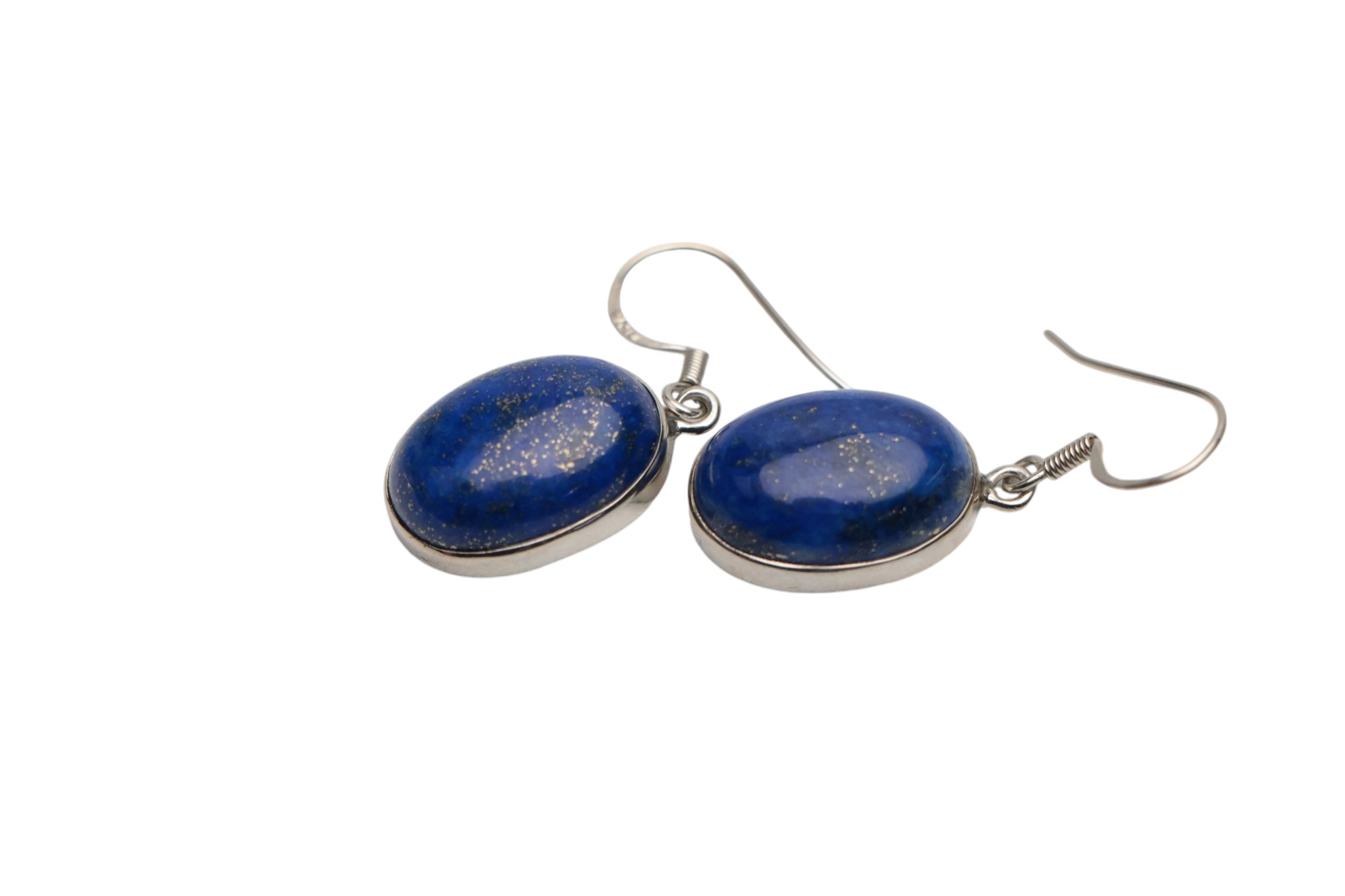 Stunning Lapis Lazuli Oval Earrings: Elevate Your Style with Unique Gemstone Jewelry - Image 7