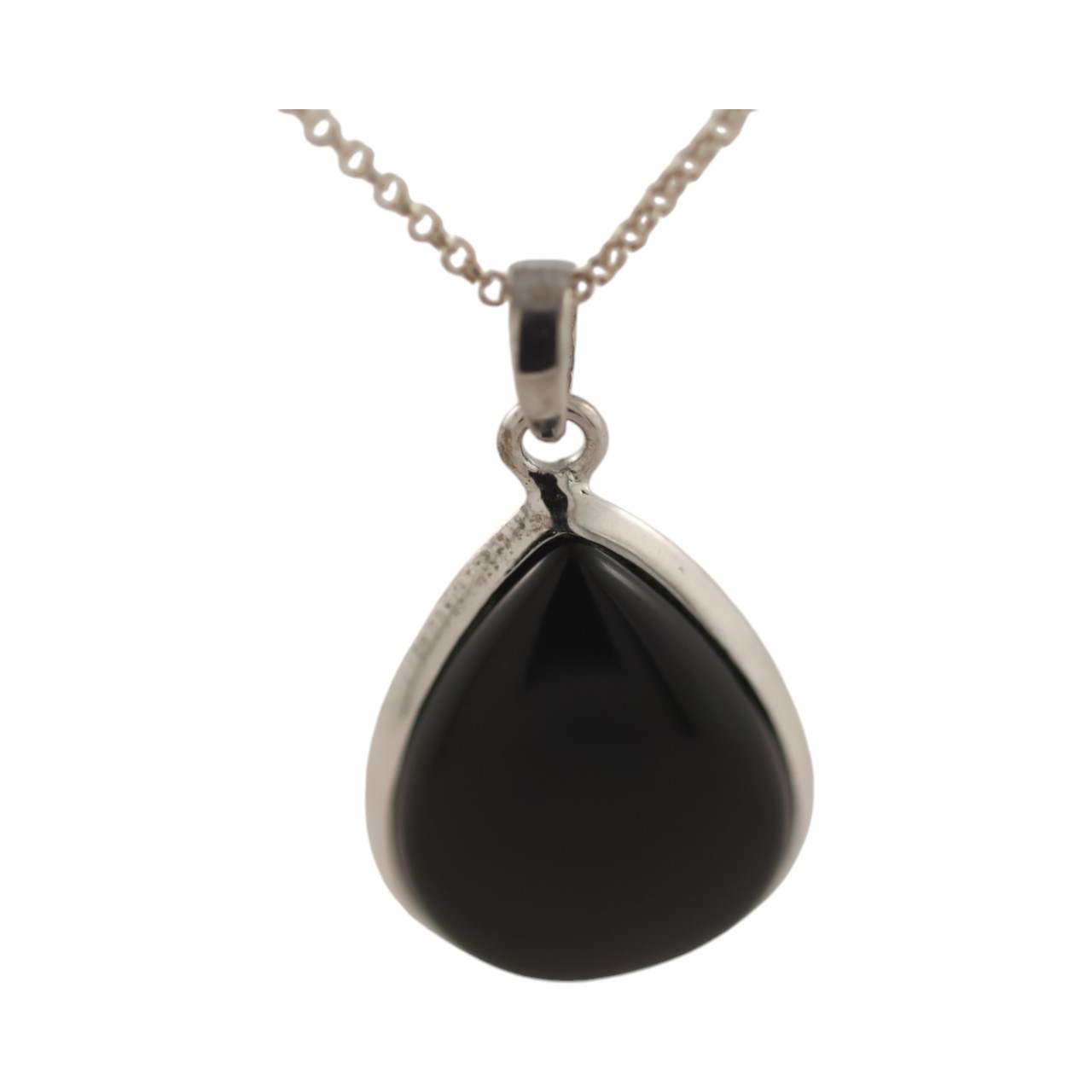 Exquisite Black Onyx Pendant - Sleek Tear Drop Shape Design | Perfect for Any Occasion - Image 5
