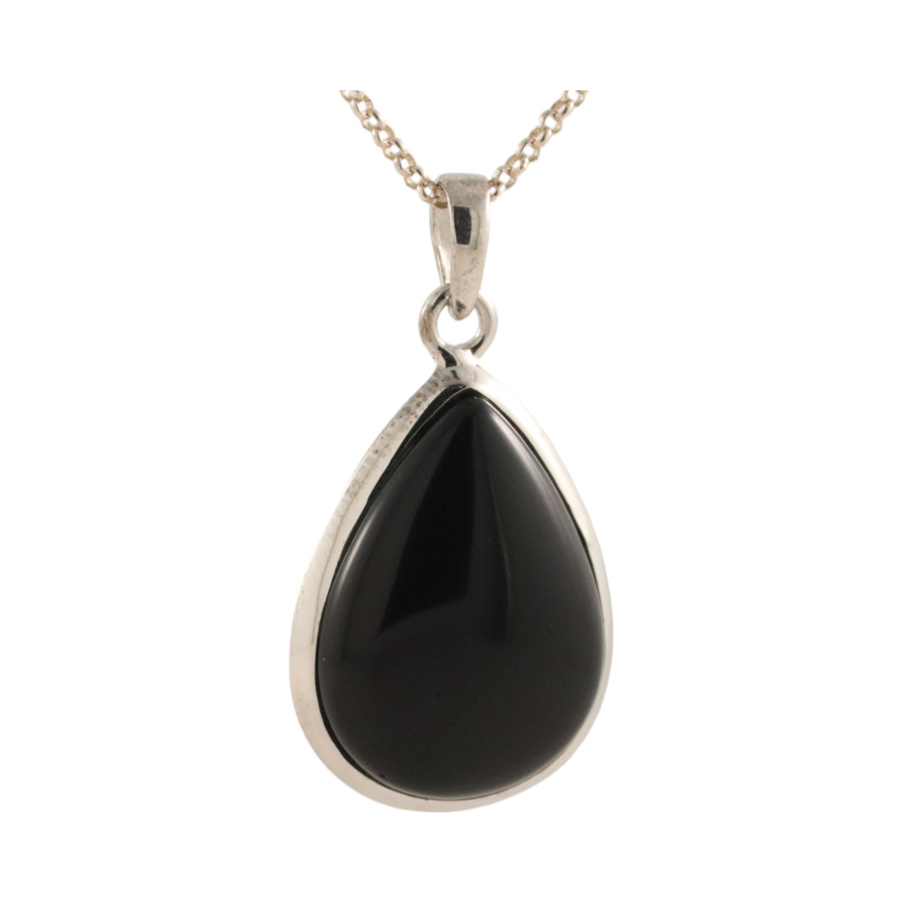 Exquisite Black Onyx Pendant - Sleek Tear Drop Shape Design | Perfect for Any Occasion - Image 6