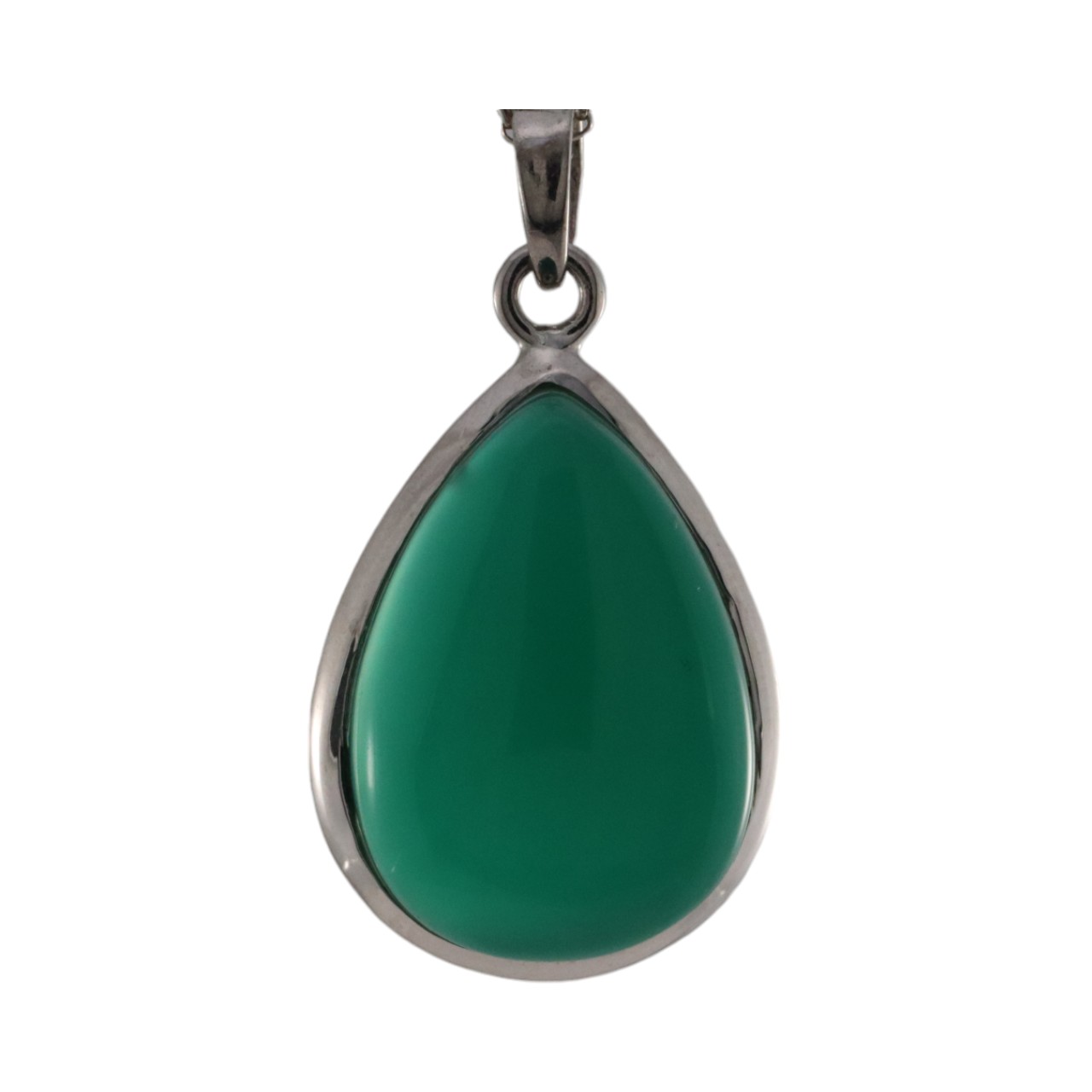 Discover the Stunning Beauty of a Tear Drop Shape Green Onyx Pendant on WordPress - Image 4