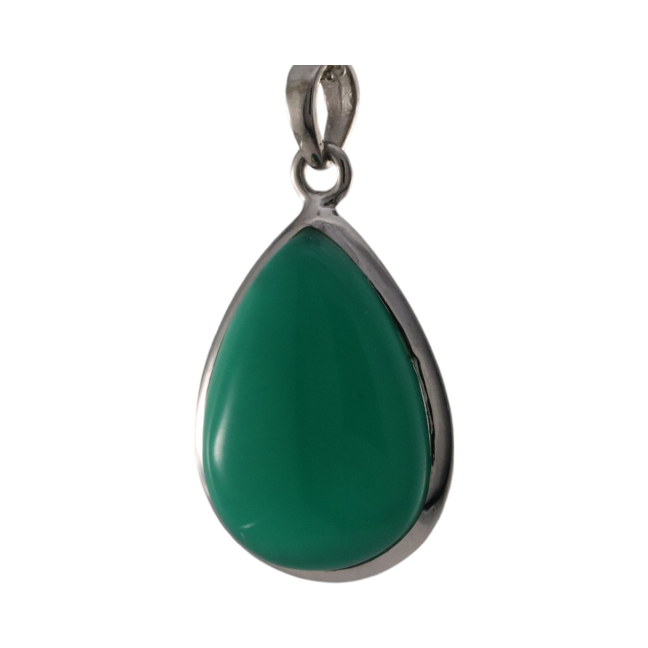 Discover the Stunning Beauty of a Tear Drop Shape Green Onyx Pendant on WordPress - Image 5