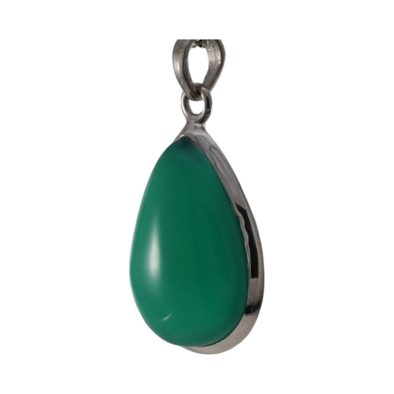 Discover the Stunning Beauty of a Tear Drop Shape Green Onyx Pendant on WordPress - Image 6