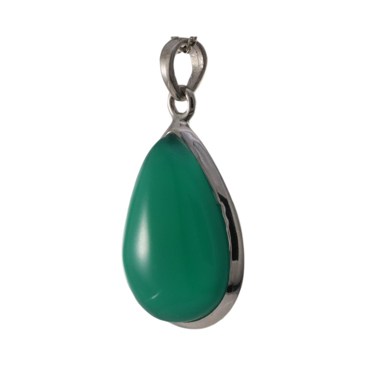 Discover the Stunning Beauty of a Tear Drop Shape Green Onyx Pendant on WordPress - Image 8