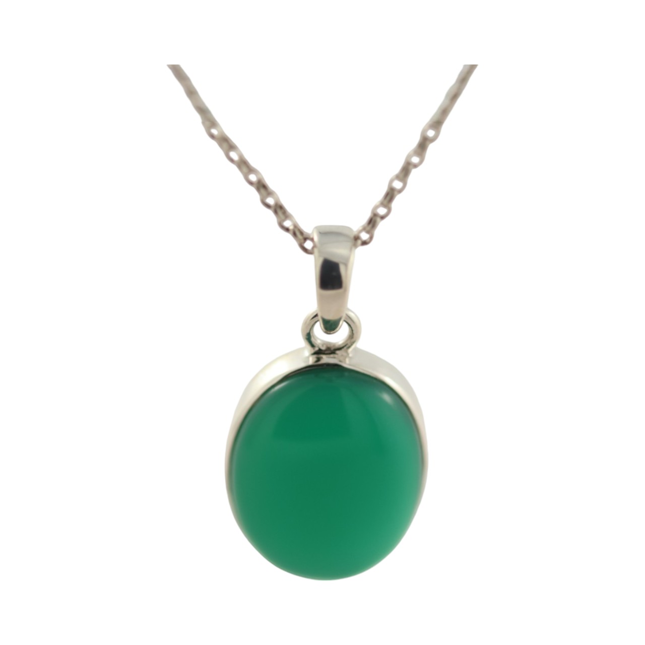 Get the Perfect Green Onyx Silver Oval Pendant for Your Style | Shop Now! - Image 5