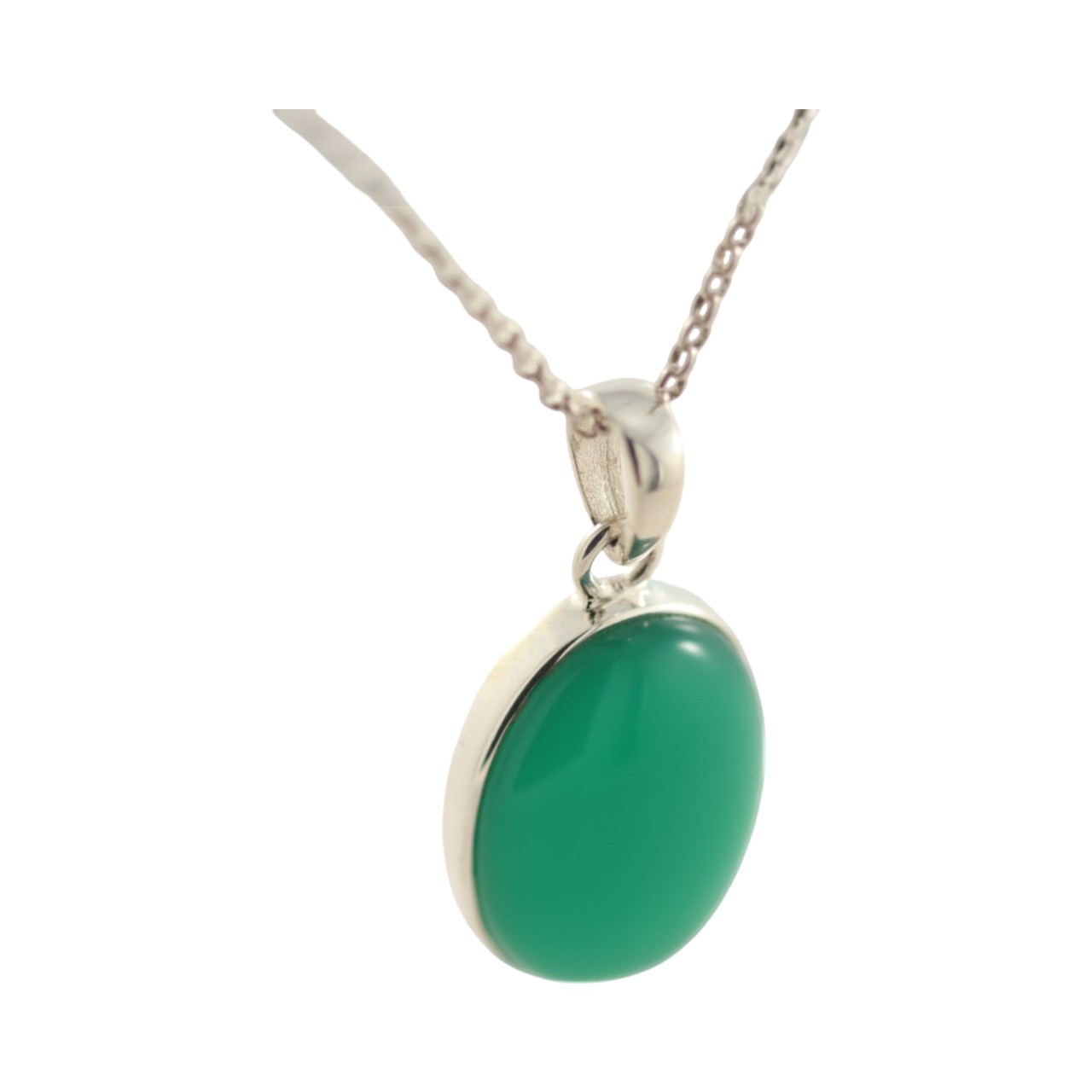 Get the Perfect Green Onyx Silver Oval Pendant for Your Style | Shop Now! - Image 8