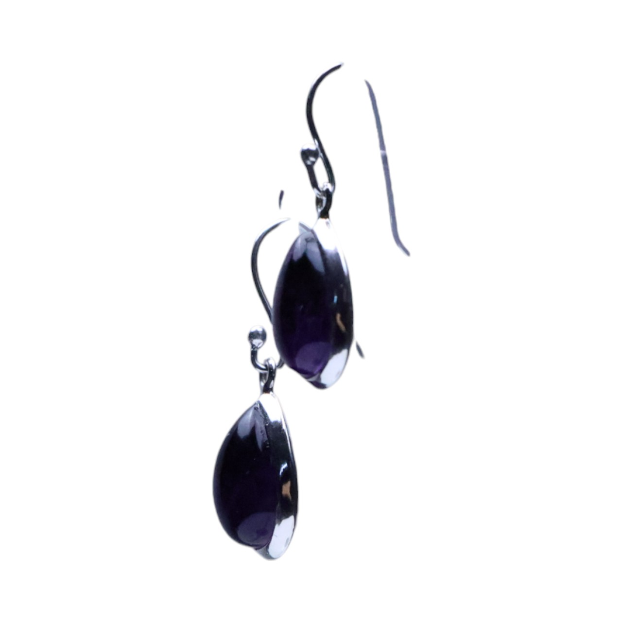 Handcrafted Amethyst Sterling Silver Drop Earrings - Shop Now! - Image 6