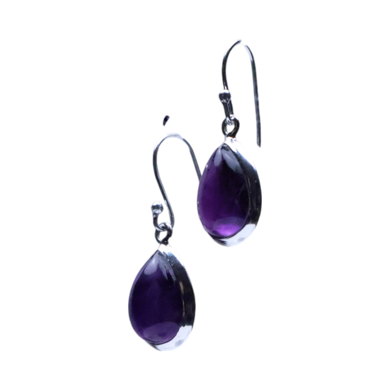 Handcrafted Amethyst Sterling Silver Drop Earrings - Shop Now! - Image 7