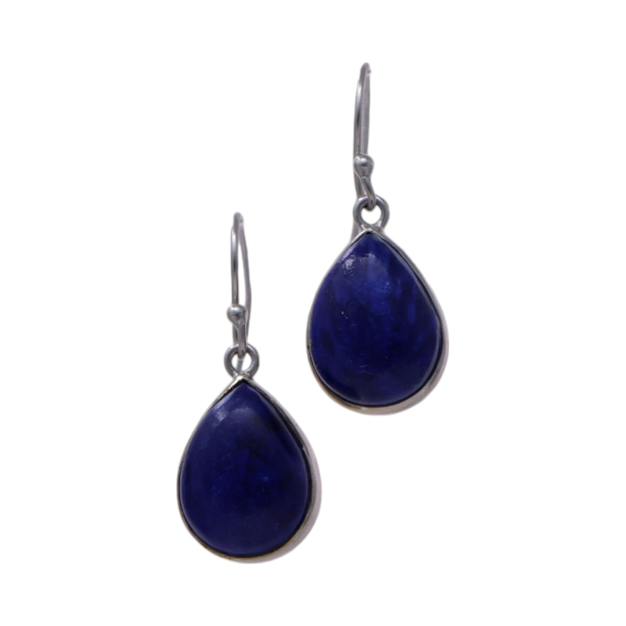 Stunning Lapis Lazuli Sterling Silver Drop Earrings: Elevate Your Style with Modern Elegance - Image 3