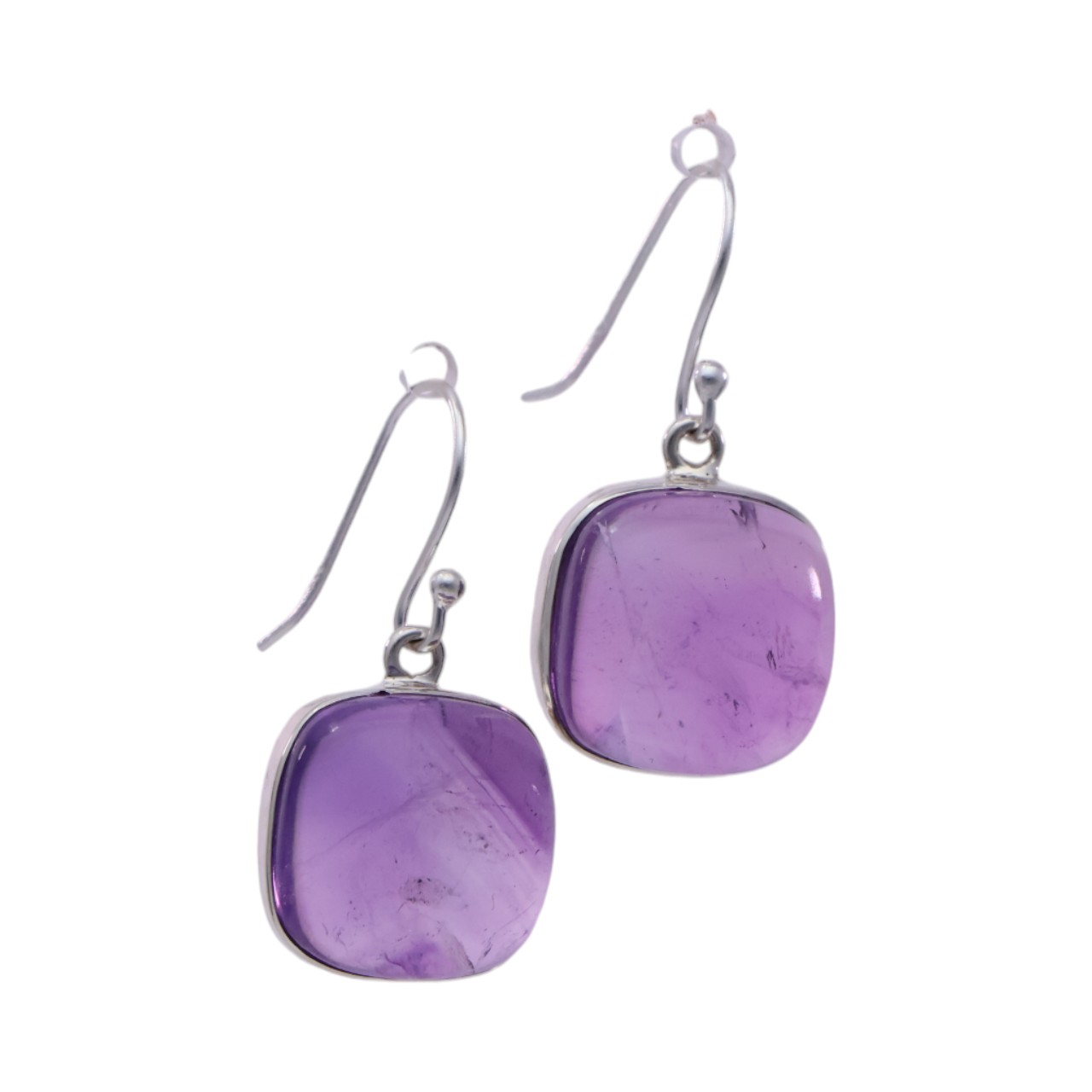 Stunning Square Purple Amethyst Earrings - Perfect for Every Occasion! - Image 4