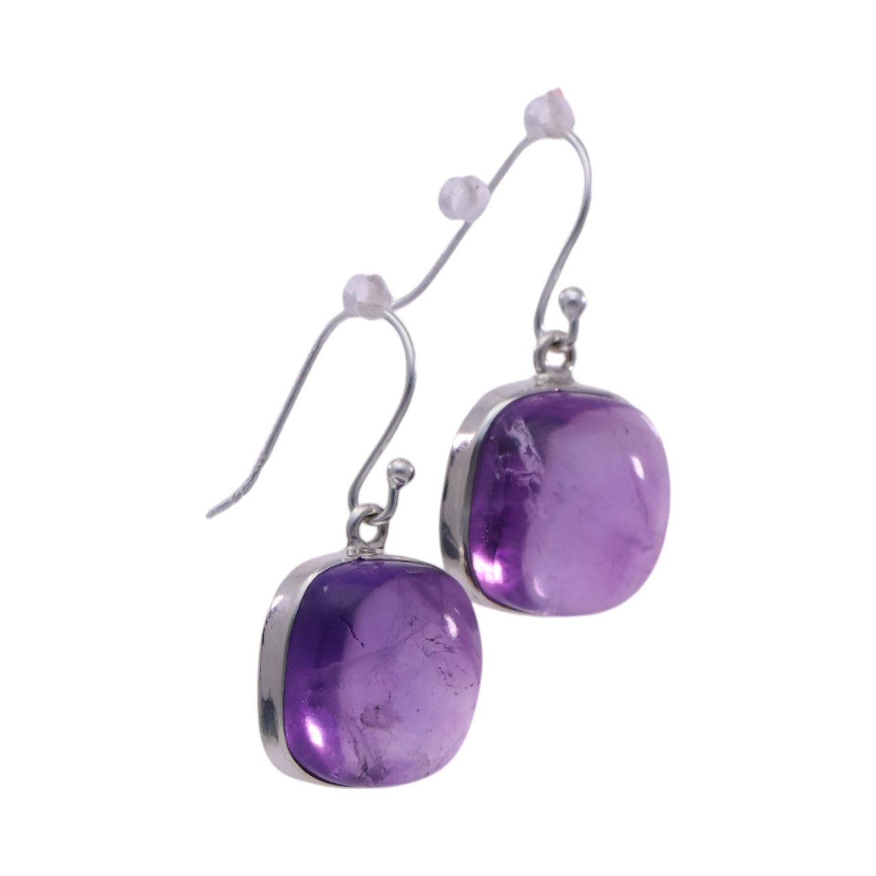 Stunning Square Purple Amethyst Earrings - Perfect for Every Occasion! - Image 5
