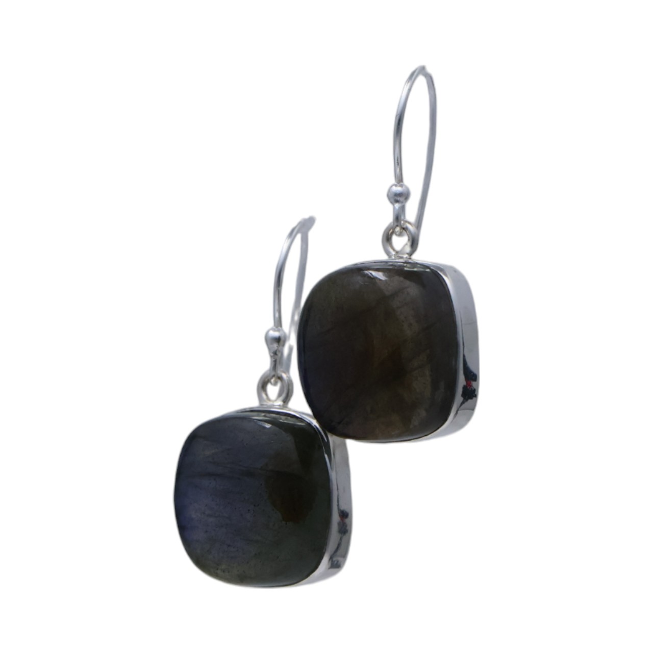 Stunning Square Labradorite Earrings | Handcrafted Jewelry for Every Occasion - Image 3