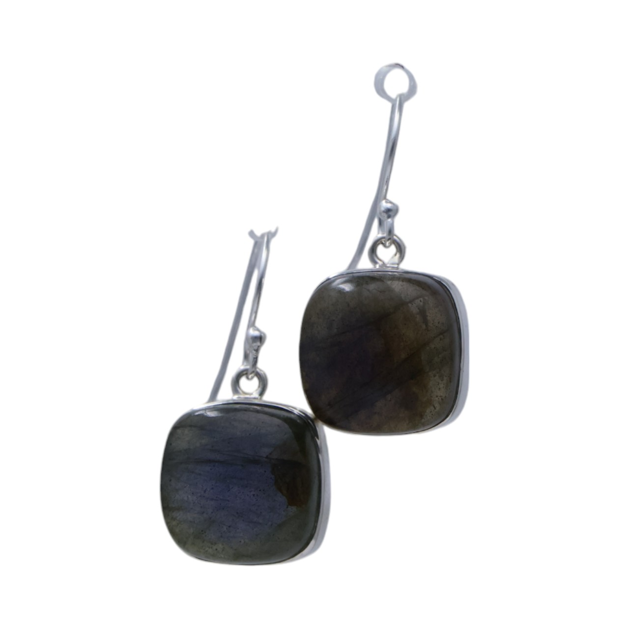Stunning Square Labradorite Earrings | Handcrafted Jewelry for Every Occasion - Image 4