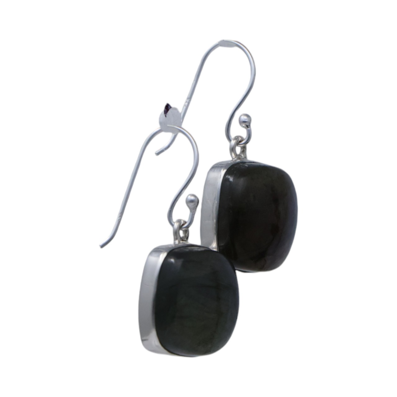 Stunning Square Labradorite Earrings | Handcrafted Jewelry for Every Occasion - Image 5