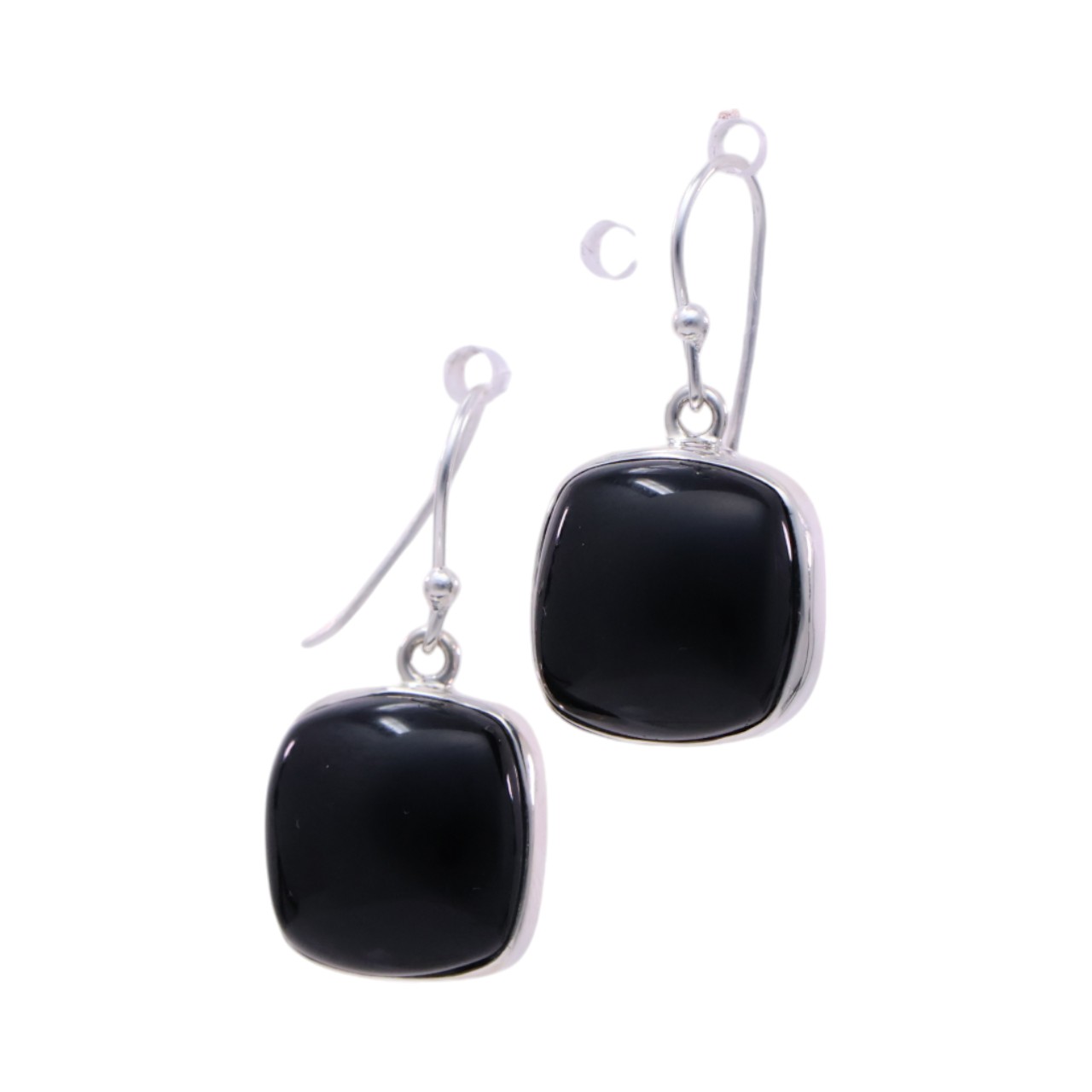 Stunningly Elegant: Square Black Onyx Earrings for a Sophisticated Look - Image 5