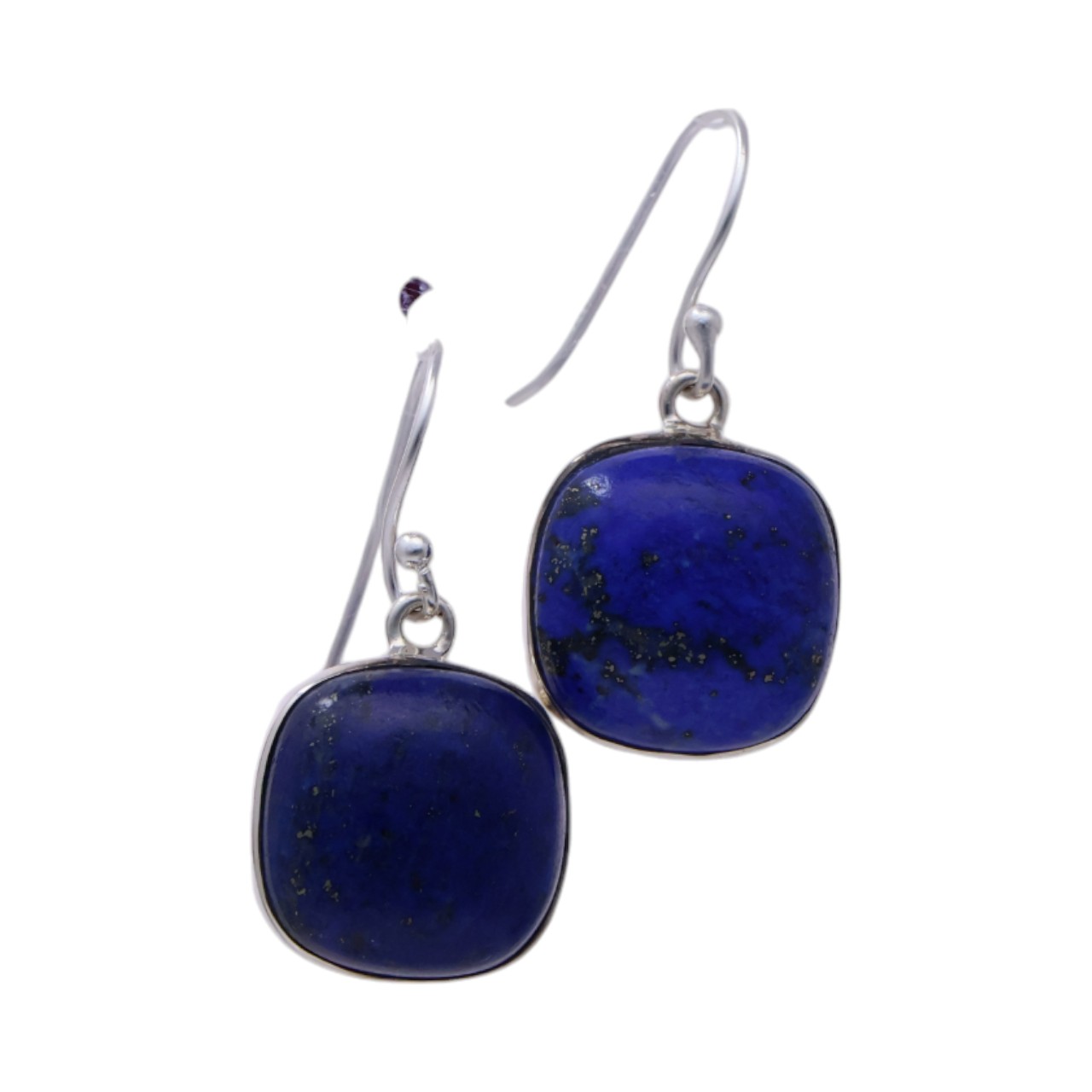 Shine with Style: Square Lapis Lazuli Earrings | Enhance Your Look Now! - Image 2