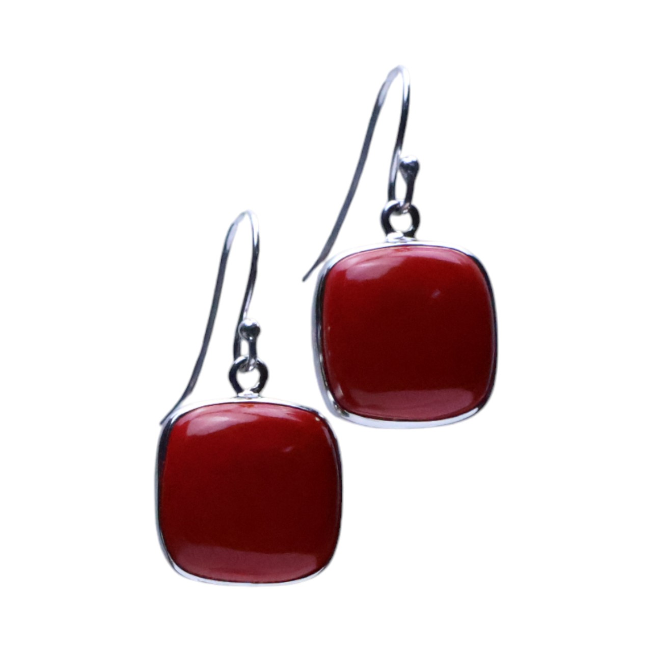 Discover Stunning Square Red Coral Earrings for Every Occasion | Shop Now! - Image 8