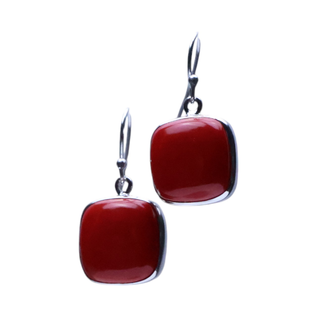 Discover Stunning Square Red Coral Earrings for Every Occasion | Shop Now! - Image 9