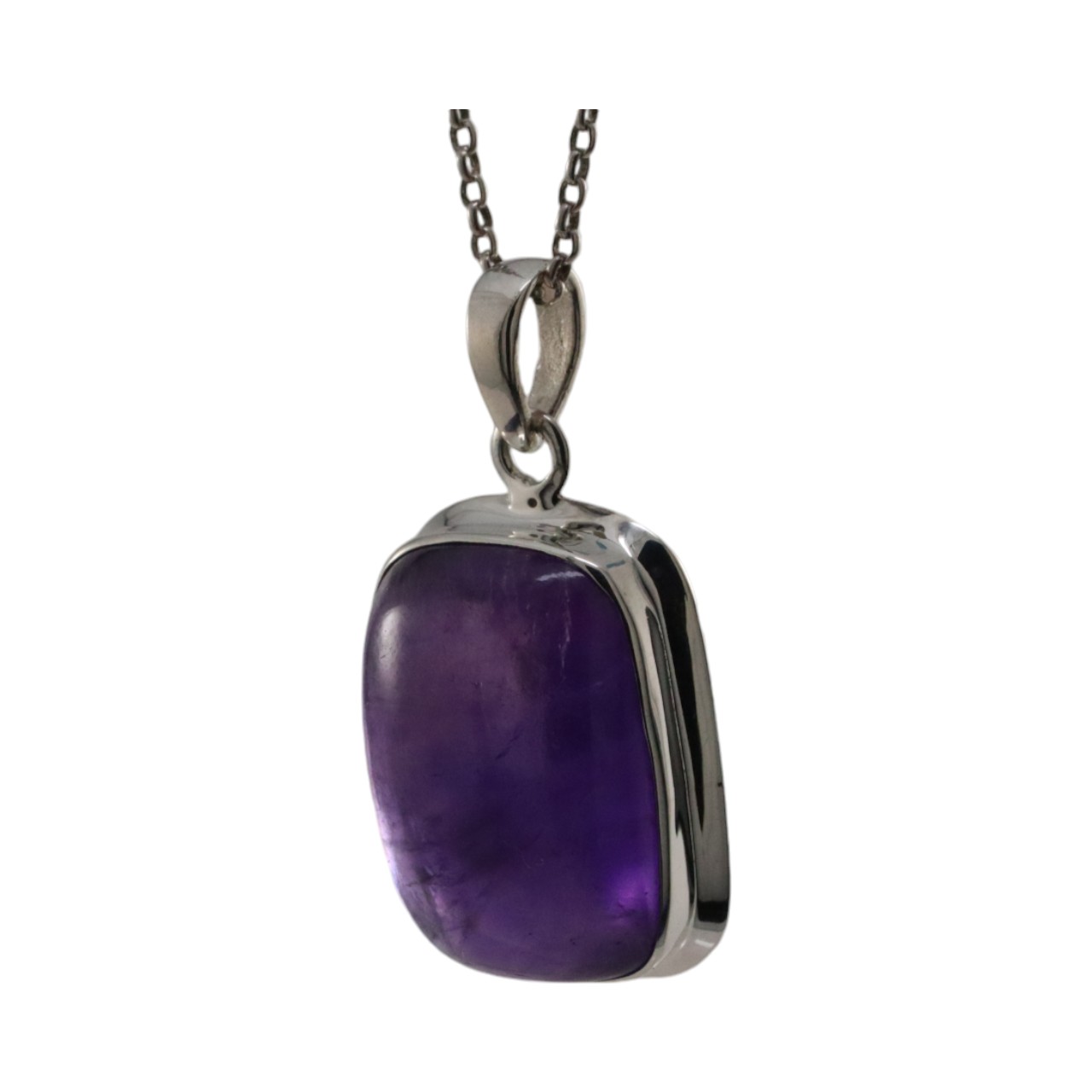 Stunning Amethyst Crystal Pendant in Sterling Silver - Elevate Your Style Now! - Image 2