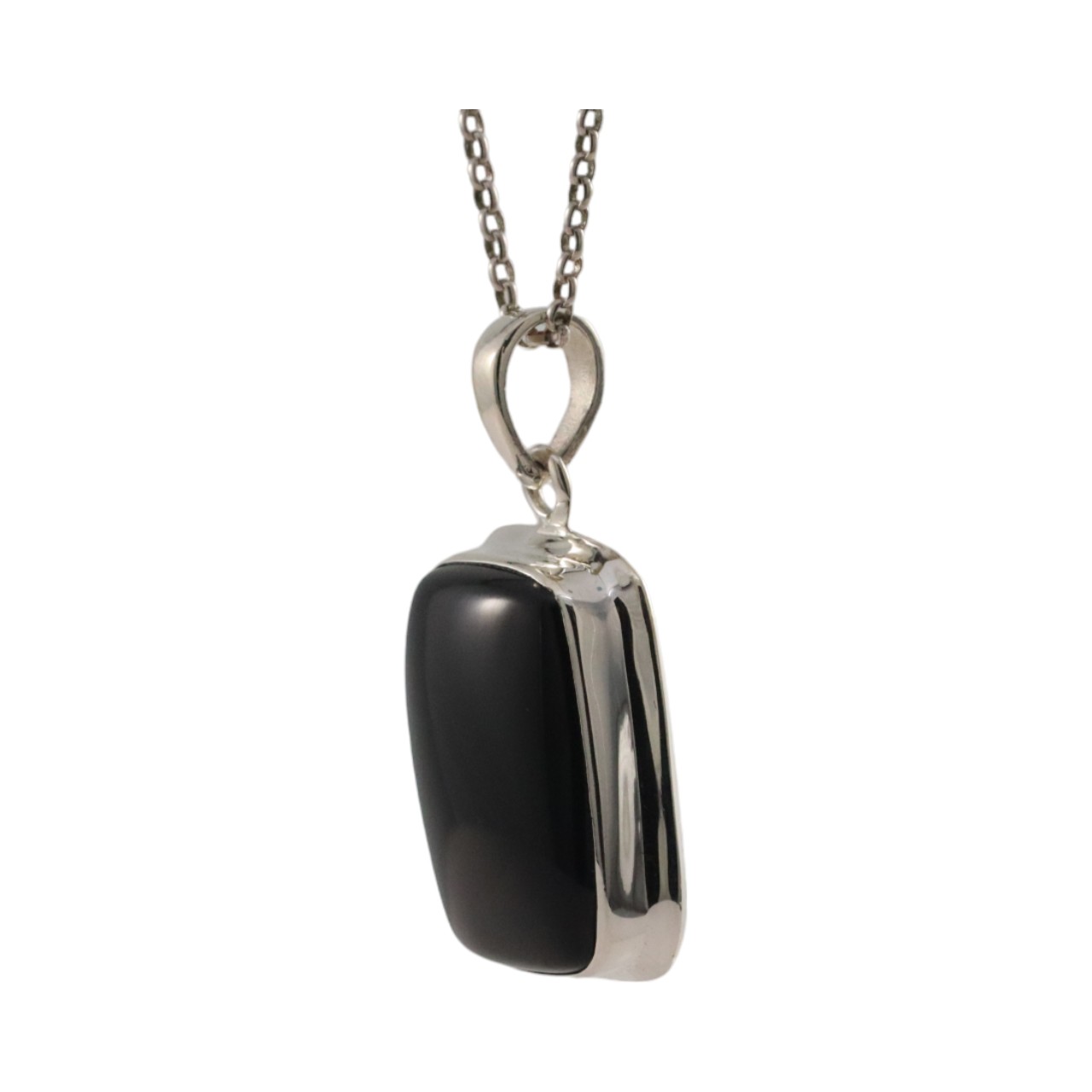 Stunning Black Onyx Crystal Pendant in Sterling Silver - Elevate Your Style! - Image 3