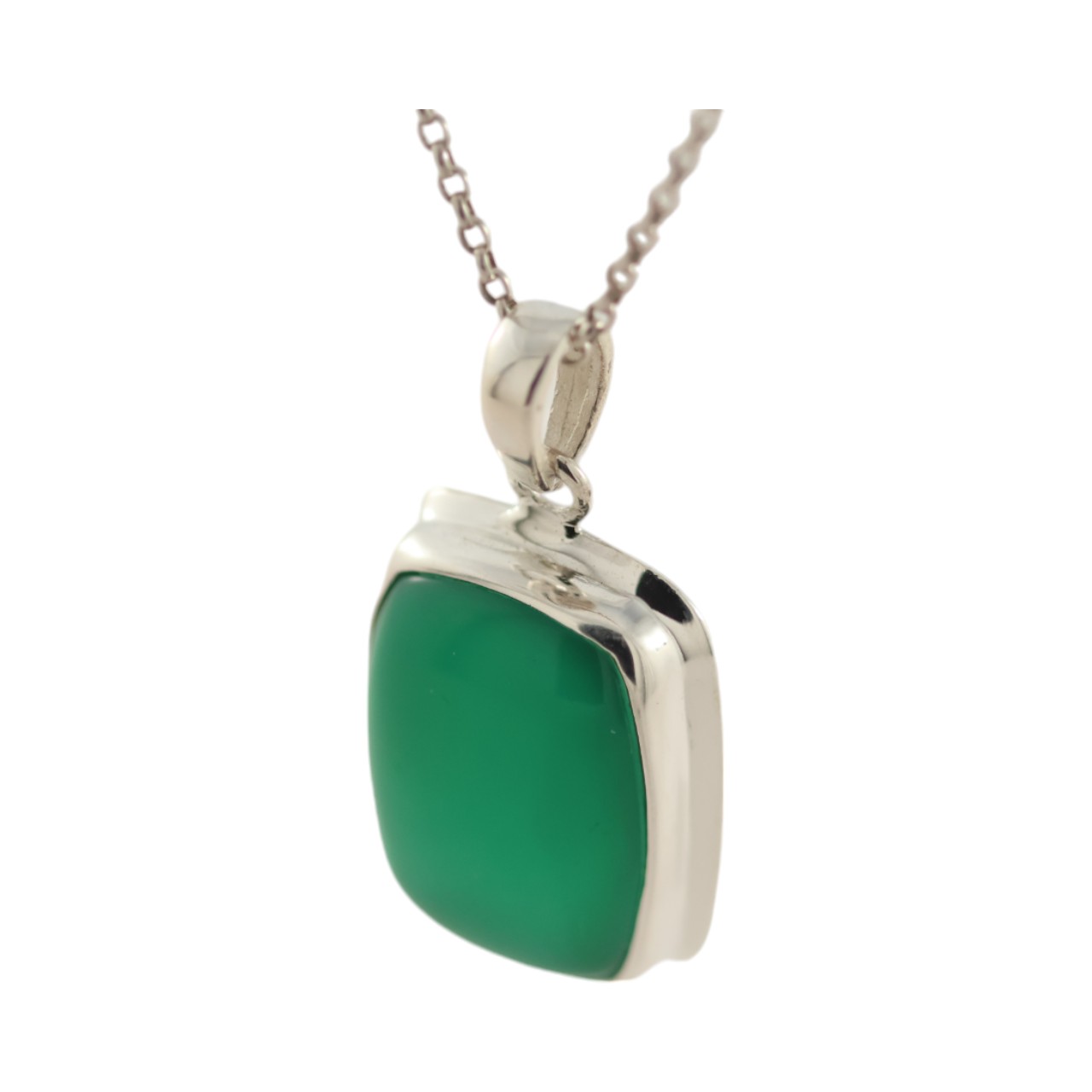 Green Onyx: Sterling Silver Pendant - Image 8