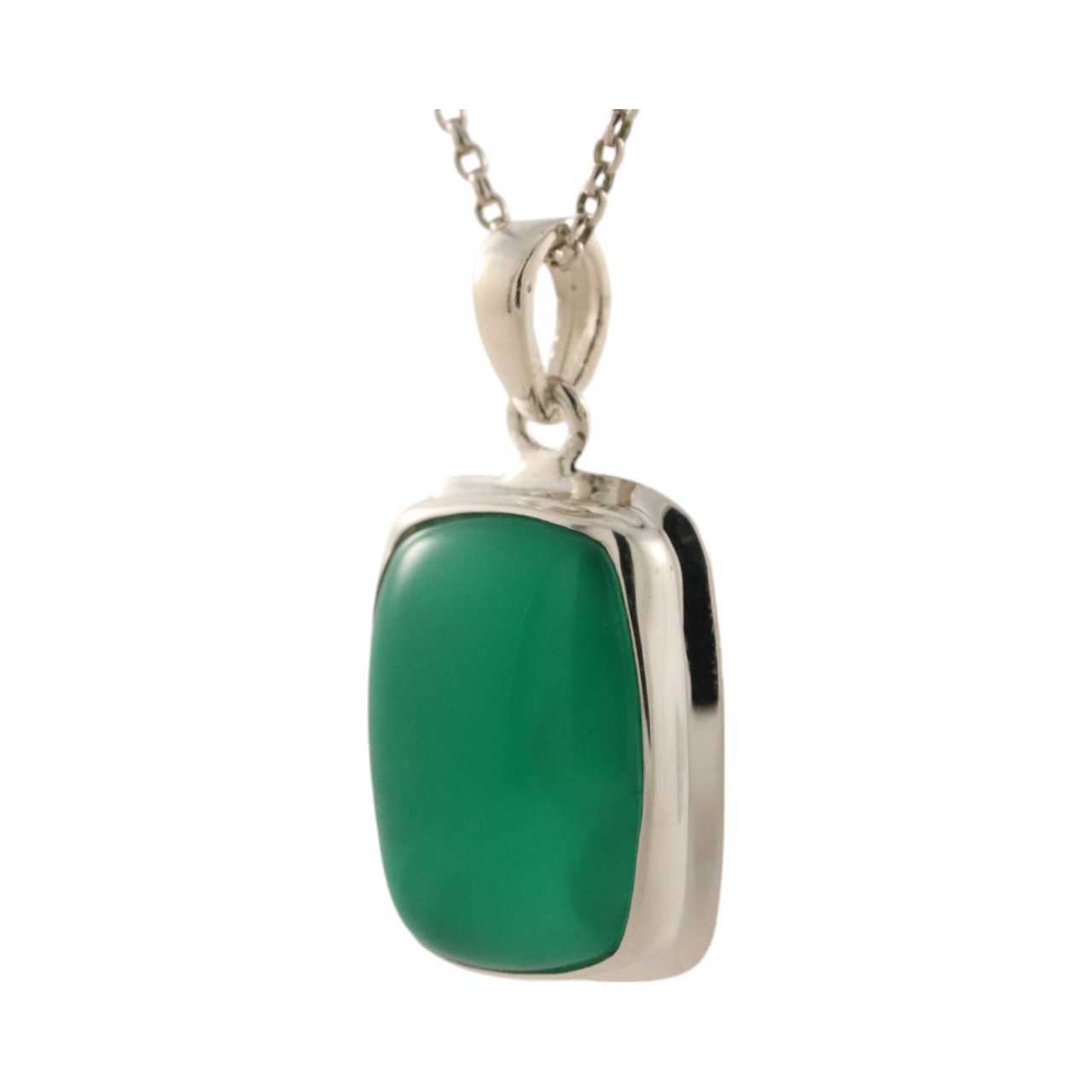 Green Onyx: Sterling Silver Pendant - Image 7
