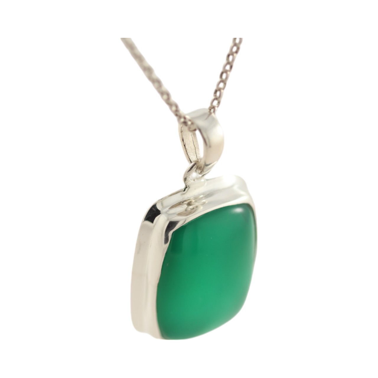 Green Onyx: Sterling Silver Pendant - Image 11