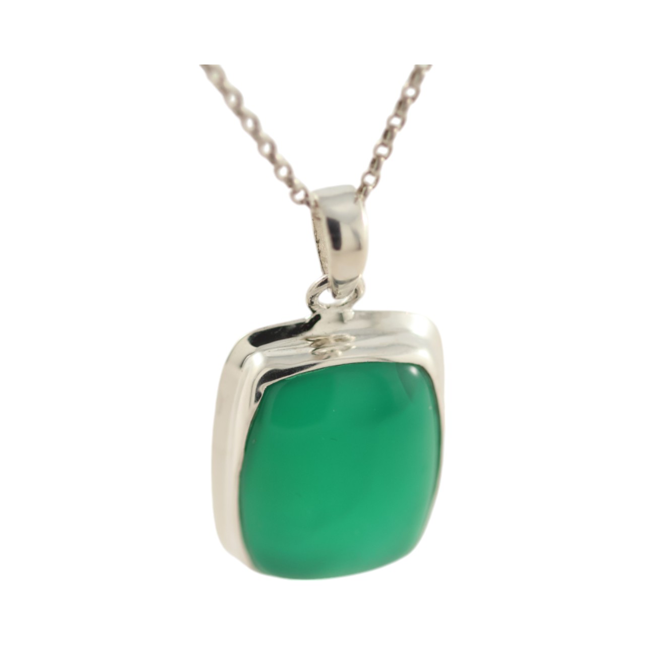 Green Onyx: Sterling Silver Pendant - Image 10