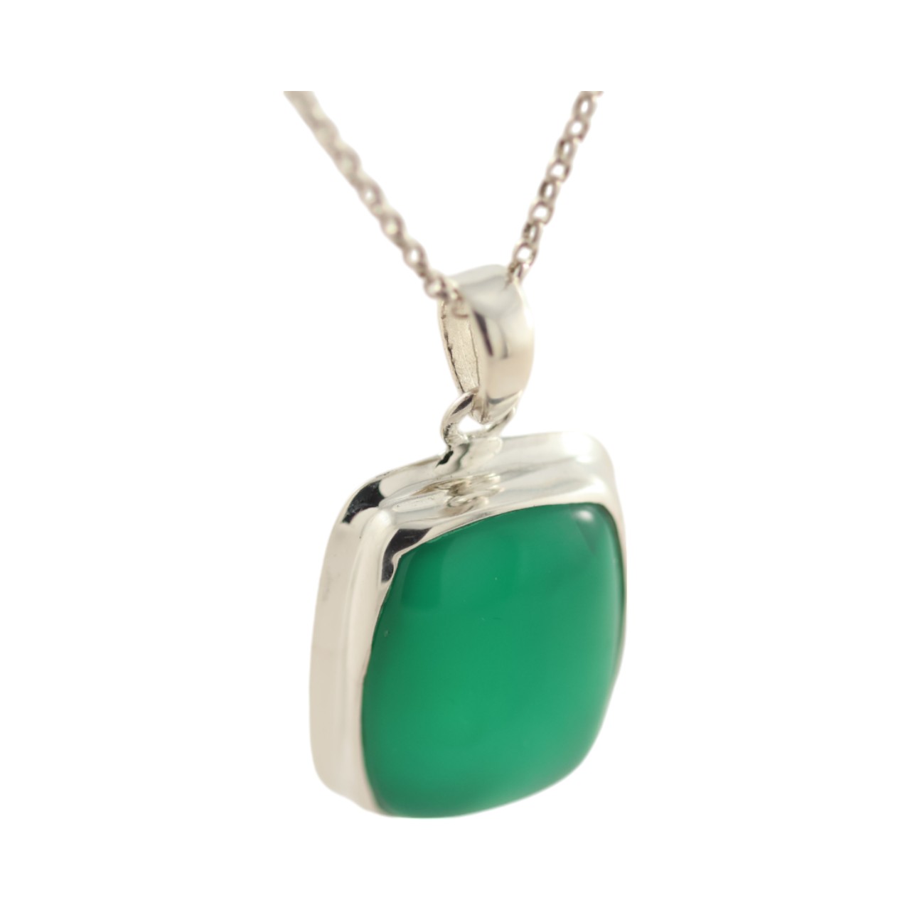 Green Onyx: Sterling Silver Pendant - Image 12
