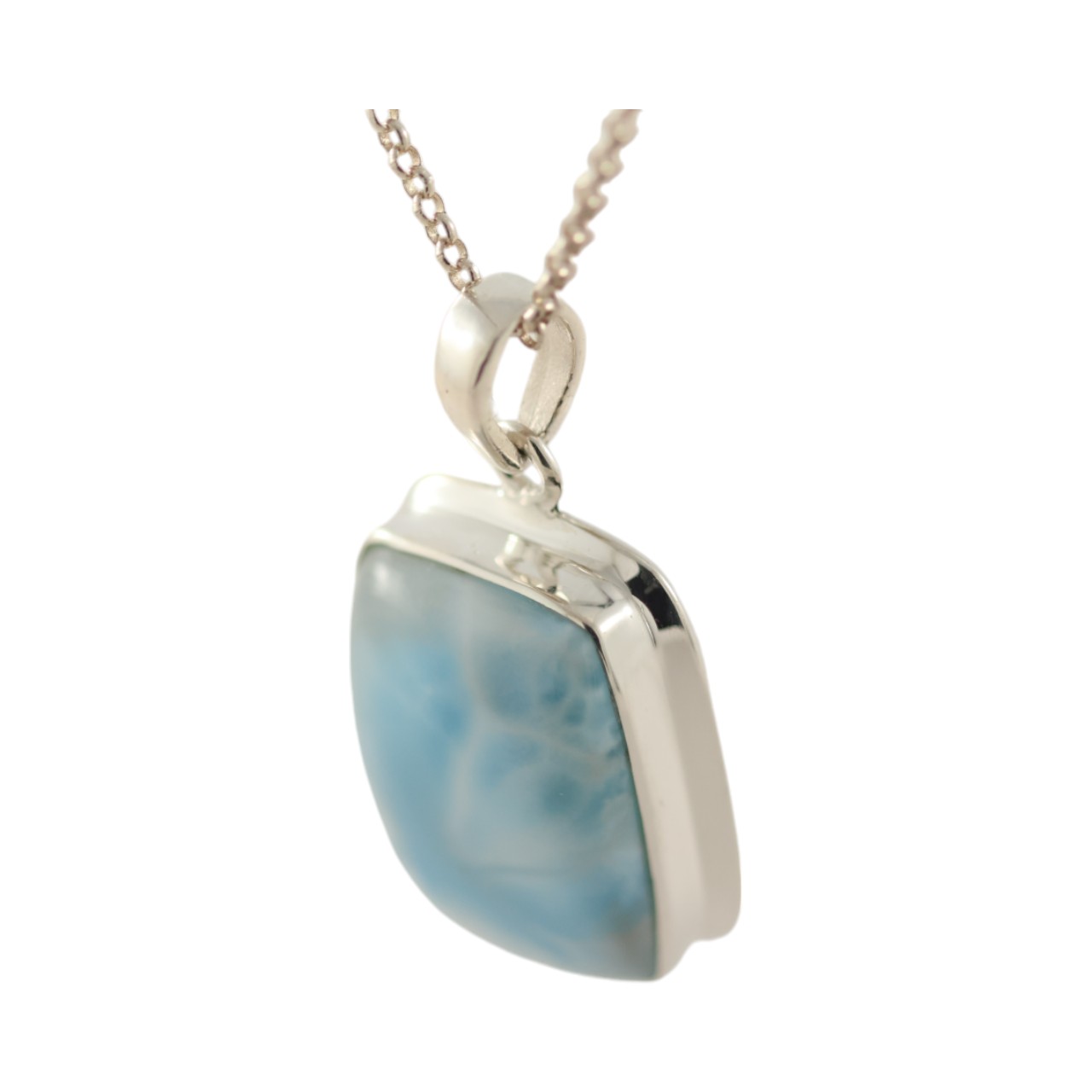 Larimar Sterling Silver Pendant - Image 3