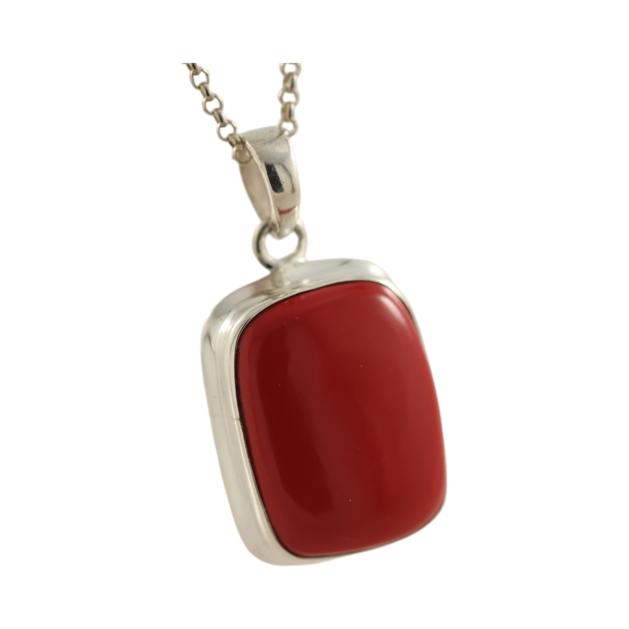 Red Coral Sterling Silver Pendant – Affordable Statement Piece for Any Occasion - Image 3