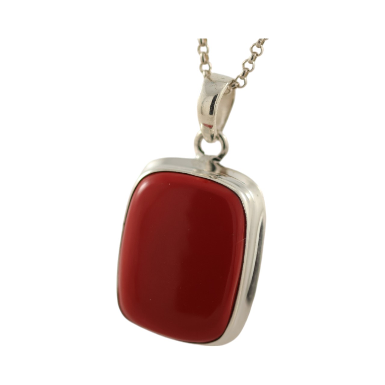 Red Coral Sterling Silver Pendant – Affordable Statement Piece for Any Occasion - Image 4