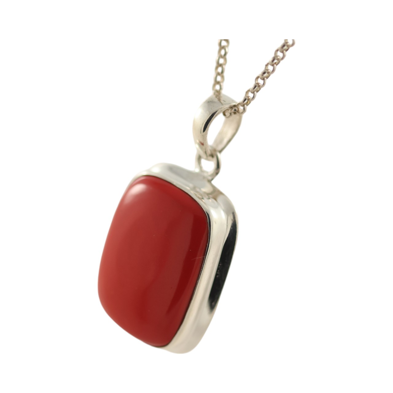 Red Coral Sterling Silver Pendant – Affordable Statement Piece for Any Occasion - Image 5
