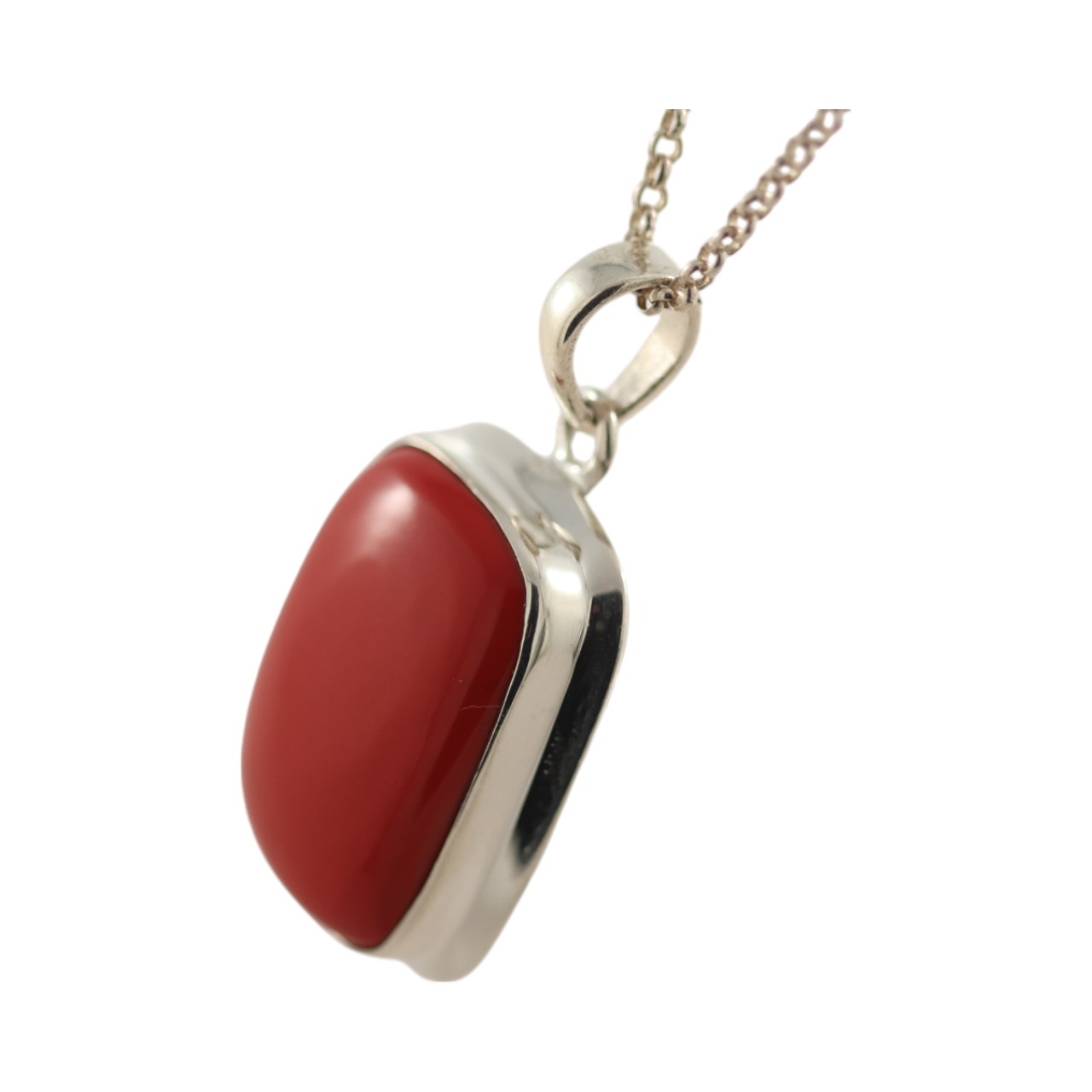 Red Coral Sterling Silver Pendant – Affordable Statement Piece for Any Occasion - Image 6