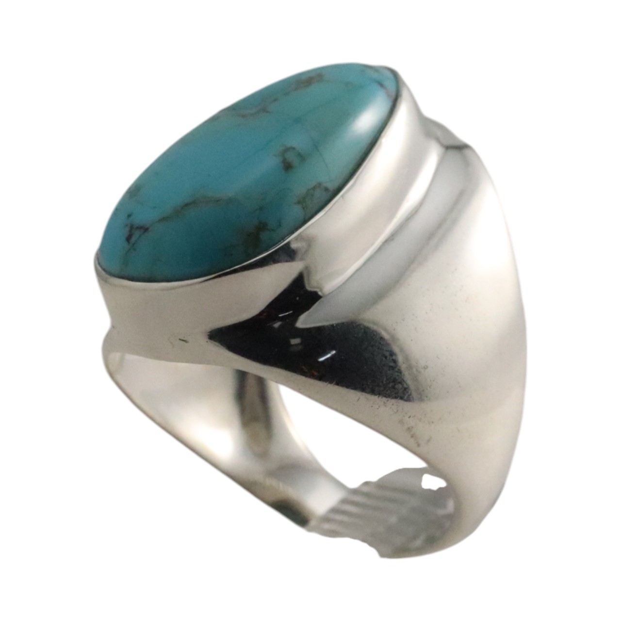 Stunning Turquoise Silver Ring - Handcrafted with Natural Stones! - Image 3