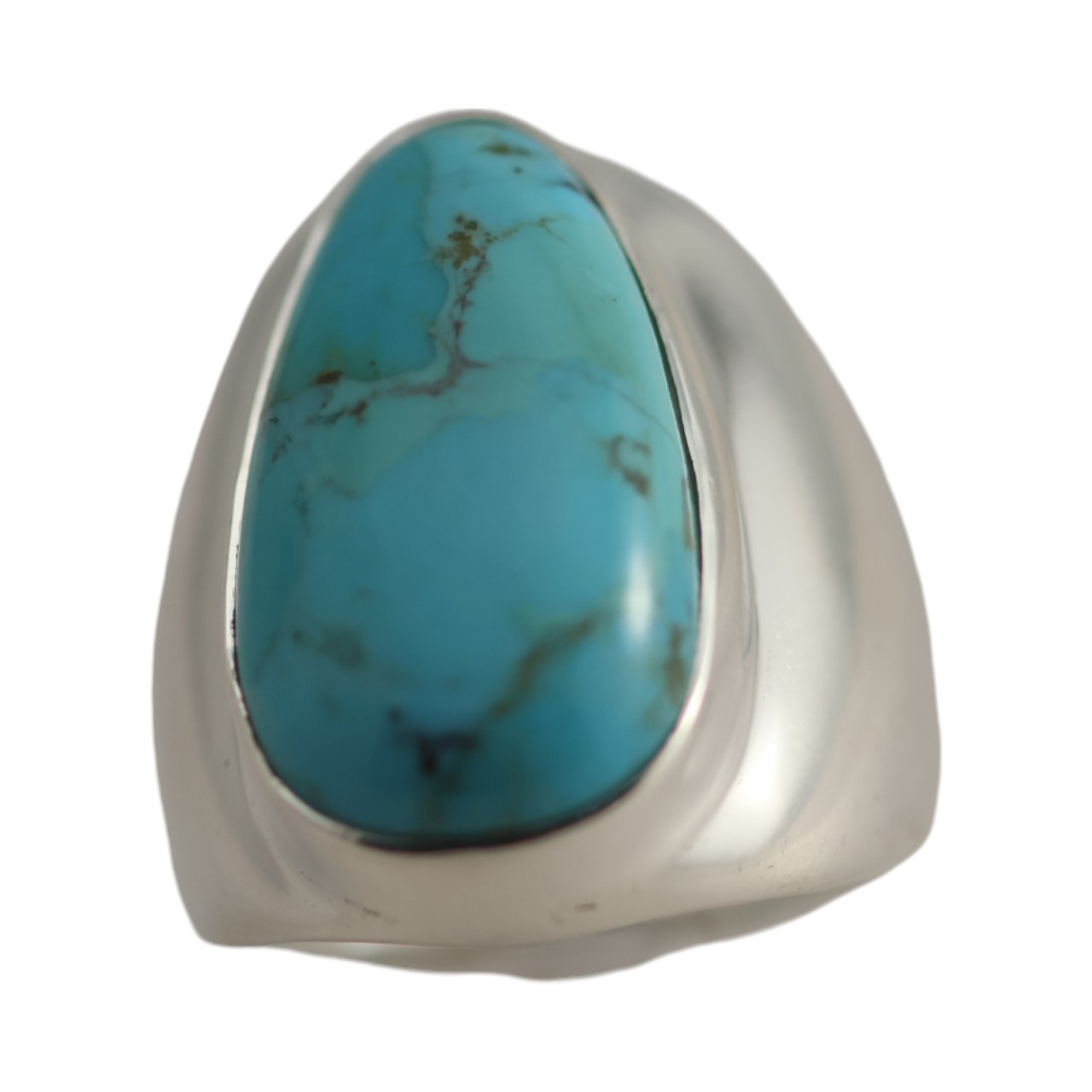 Stunning Turquoise Silver Ring - Handcrafted with Natural Stones! - Image 4