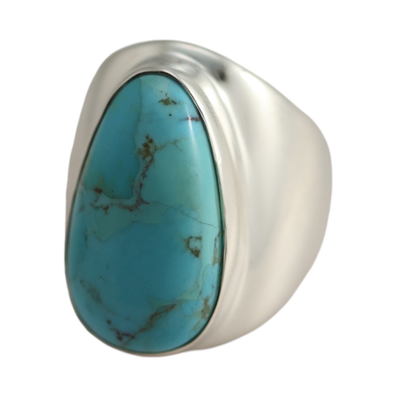 Stunning Turquoise Silver Ring - Handcrafted with Natural Stones! - Image 7