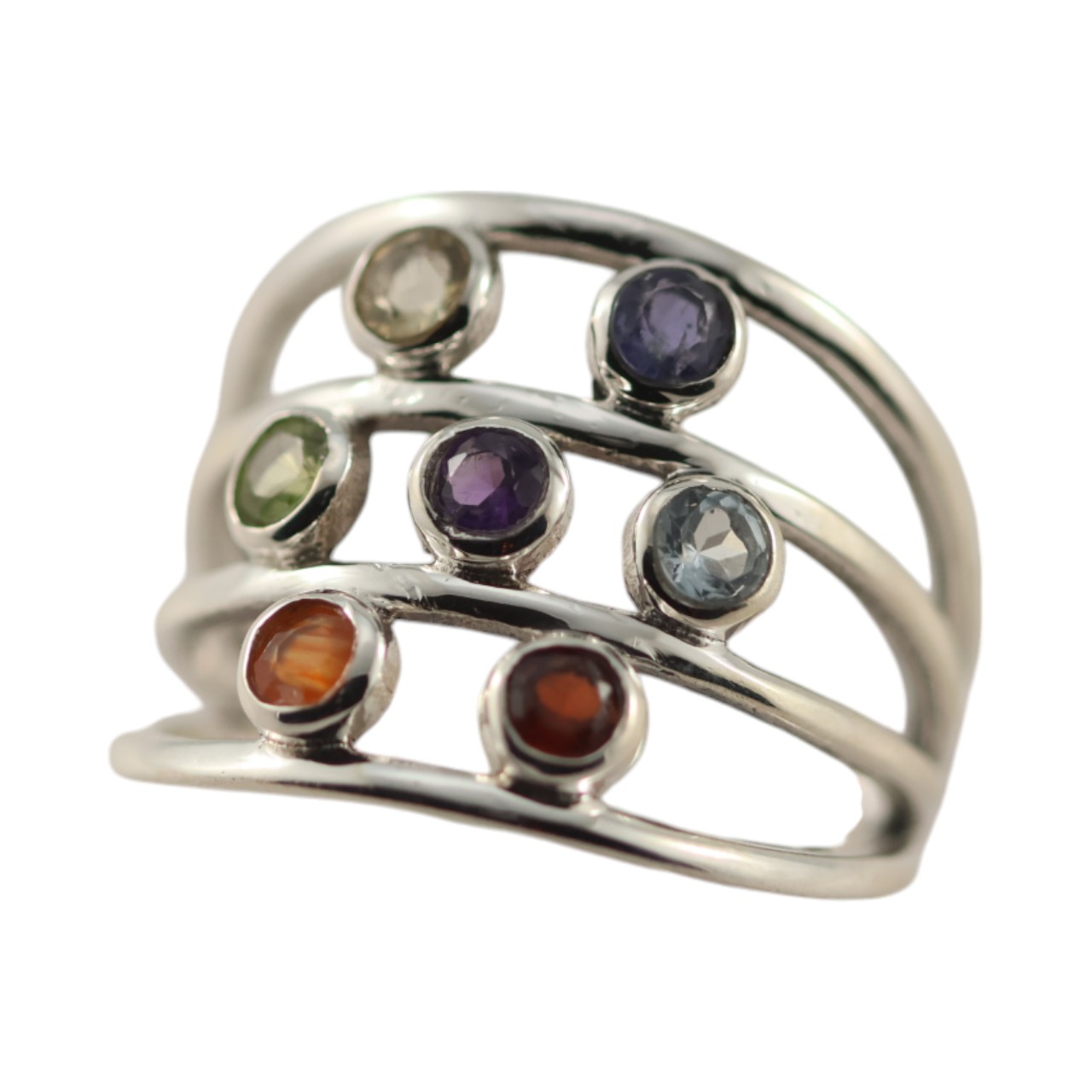 Stunning Multi Stone Chakra Stone Ring Collection - Elevate Your Style ! - Image 3