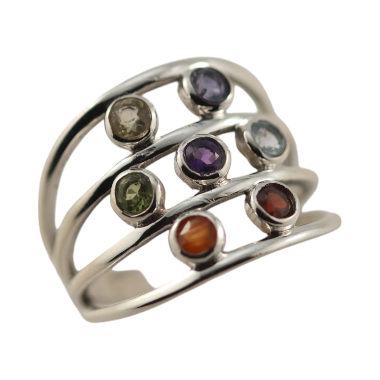 Stunning Multi Stone Chakra Stone Ring Collection - Elevate Your Style ! - Image 4