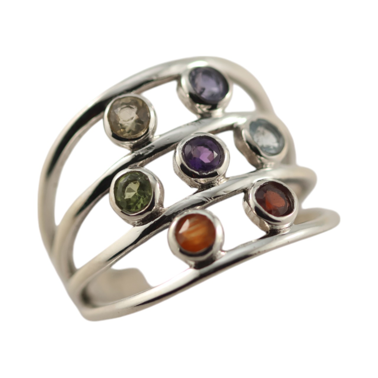 Stunning Multi Stone Chakra Stone Ring Collection - Elevate Your Style ! - Image 5