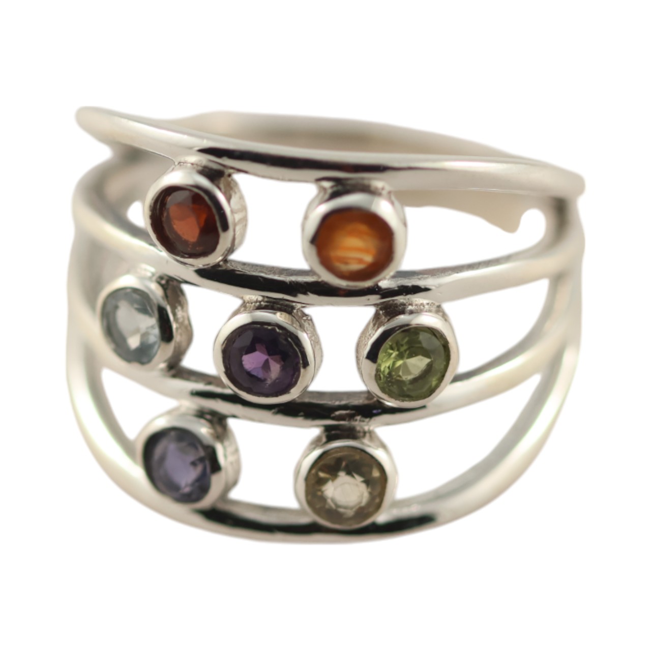Stunning Multi Stone Chakra Stone Ring Collection - Elevate Your Style ! - Image 7