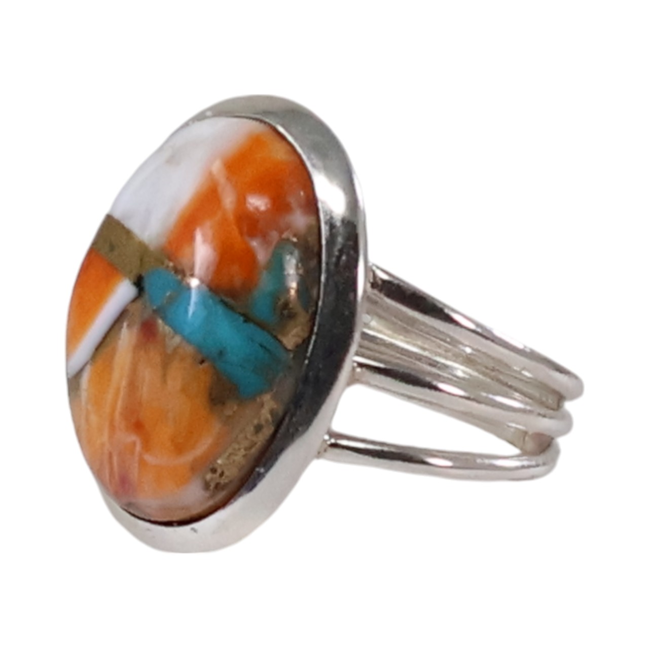 Silver Ring featuring Oyster Copper Turquoise on WordPress - Image 8