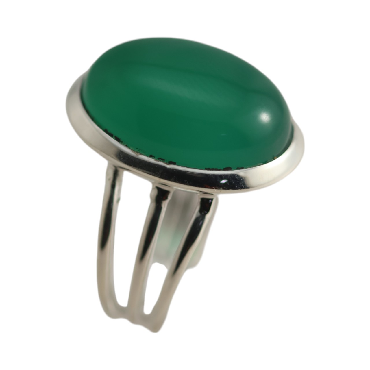 Stunning Silver and Green Onyx Ring - Elevate Your Style Today! - Image 2