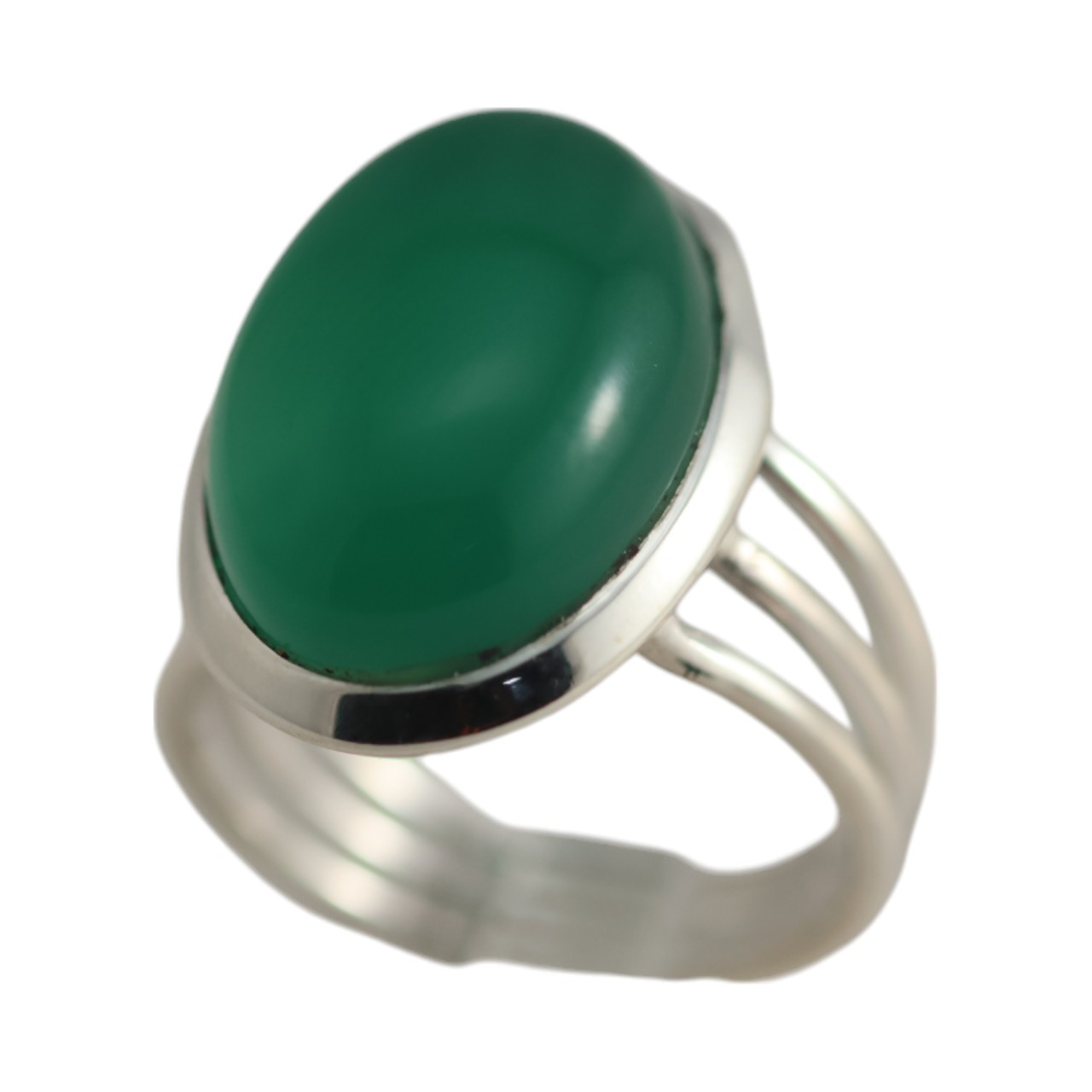 Stunning Silver and Green Onyx Ring - Elevate Your Style Today! - Image 3