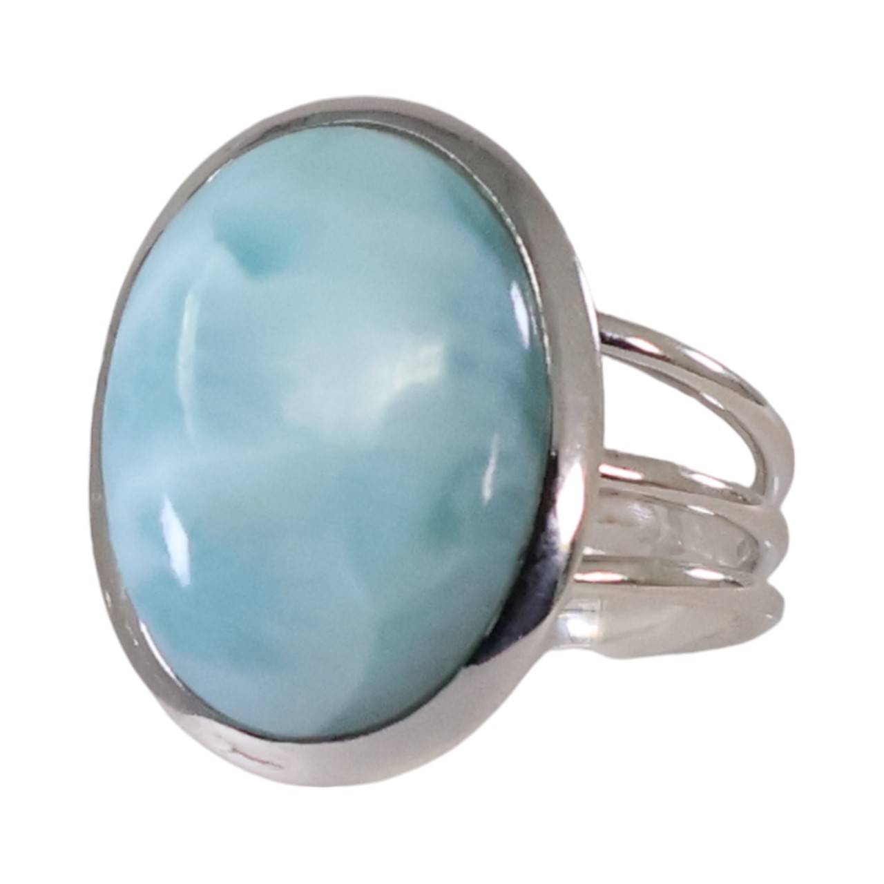 Stunning Silver Larimar Ring: Add Elegance to Your Style! - Image 2